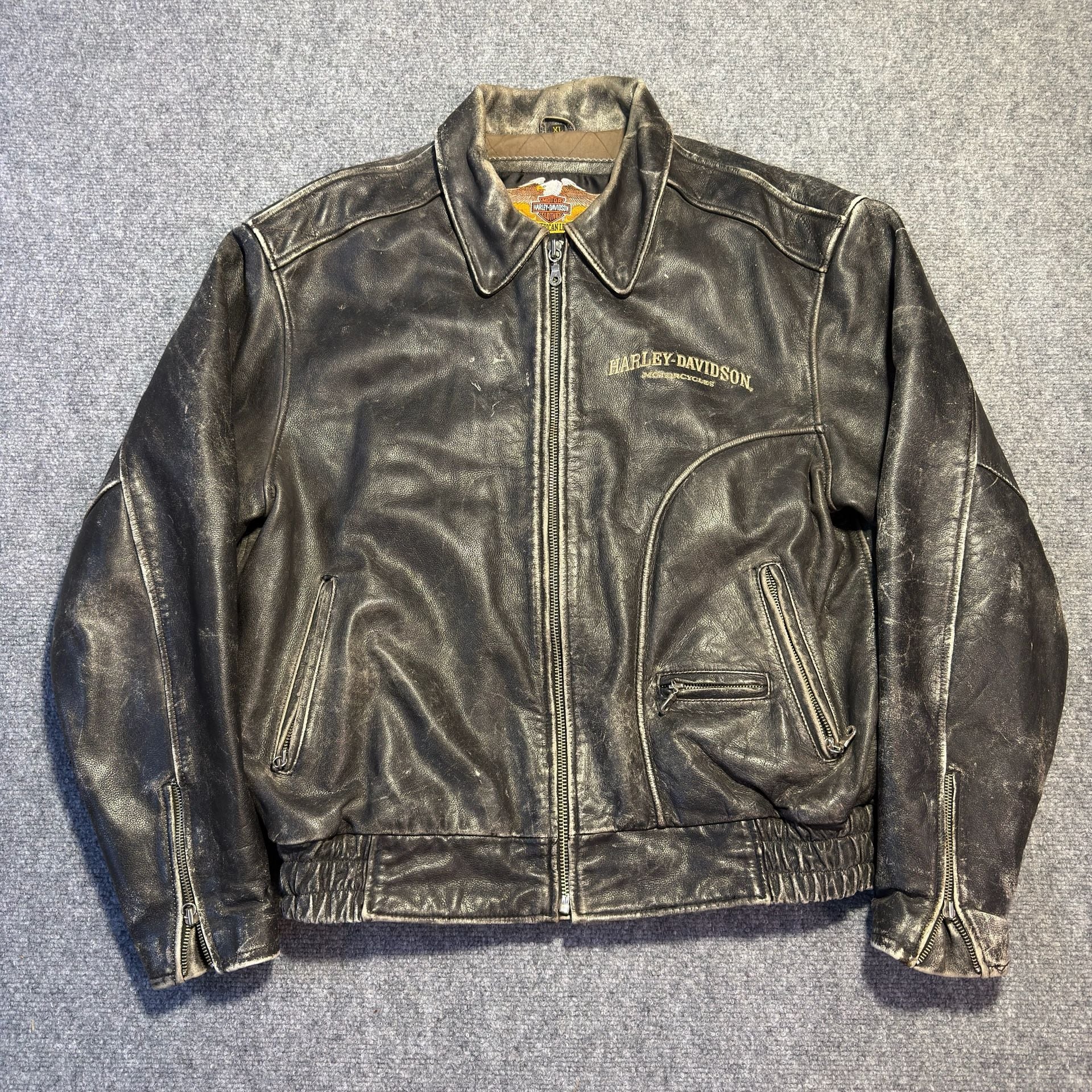 Vintage Harley-Davidson Leather Motorcycle Jacket 4