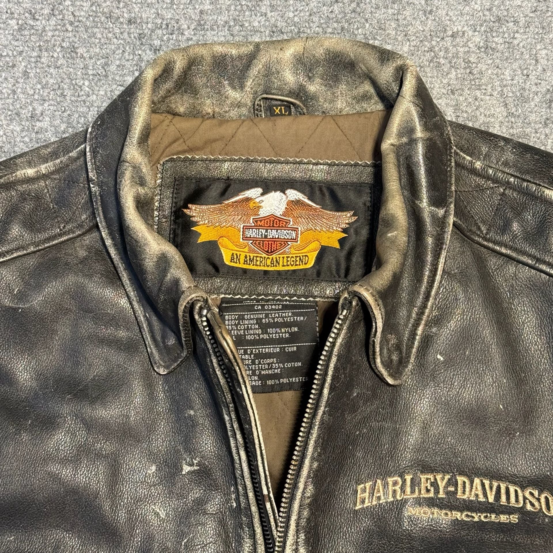 Vintage Harley-Davidson Leather Motorcycle Jacket 5
