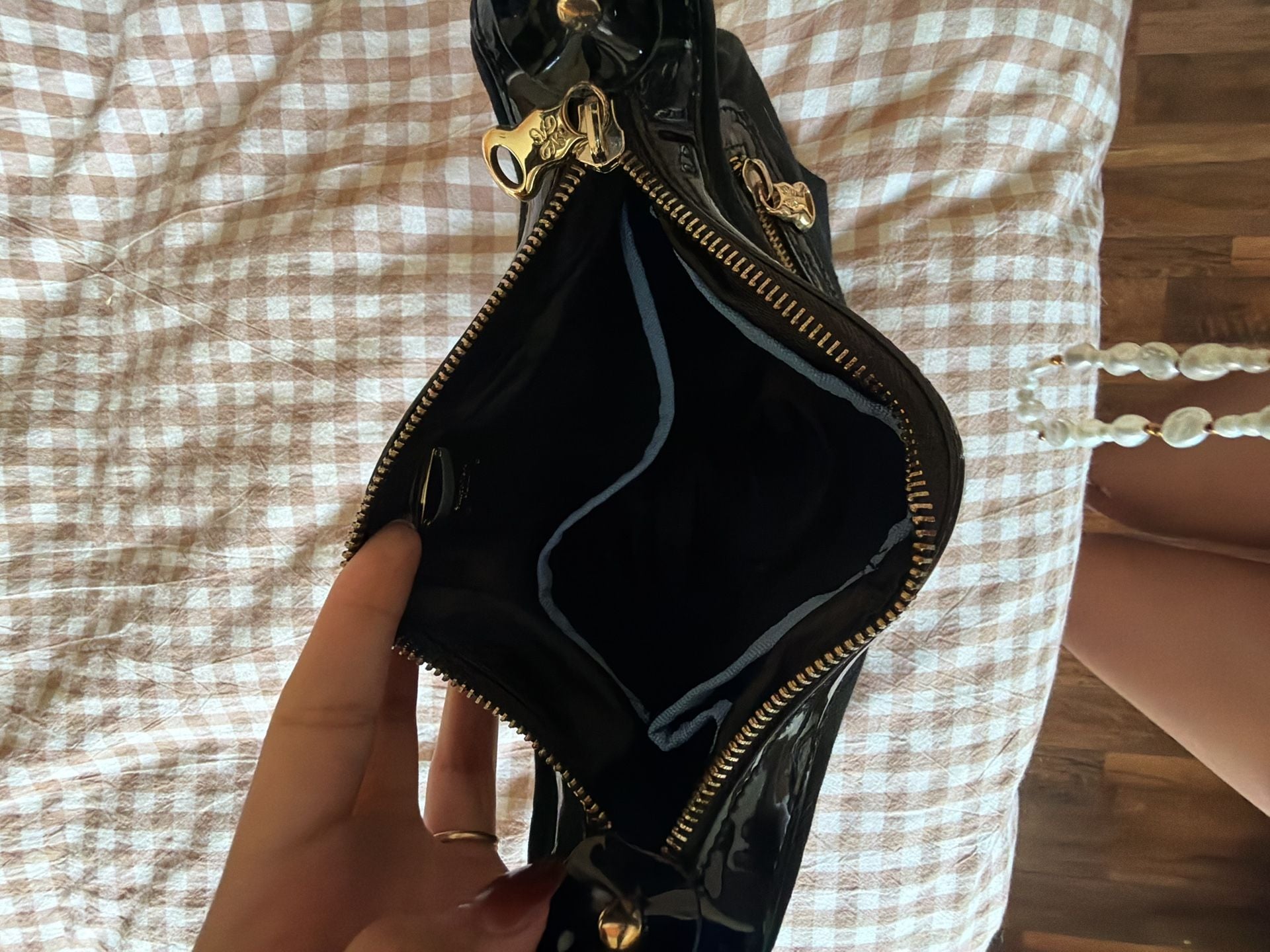 Simply Vera Vera Wang Black Monogram Hobo Shoulder Bag 4