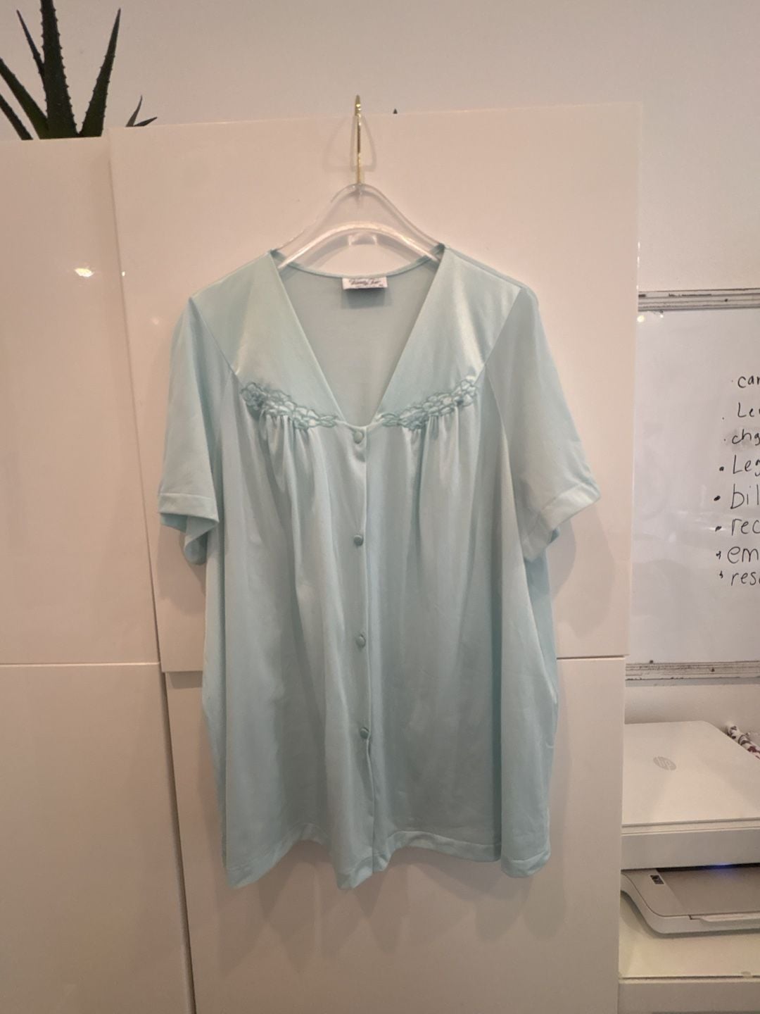 Vintage Vanity Fair Nylon Bed Jacket Size XL 1