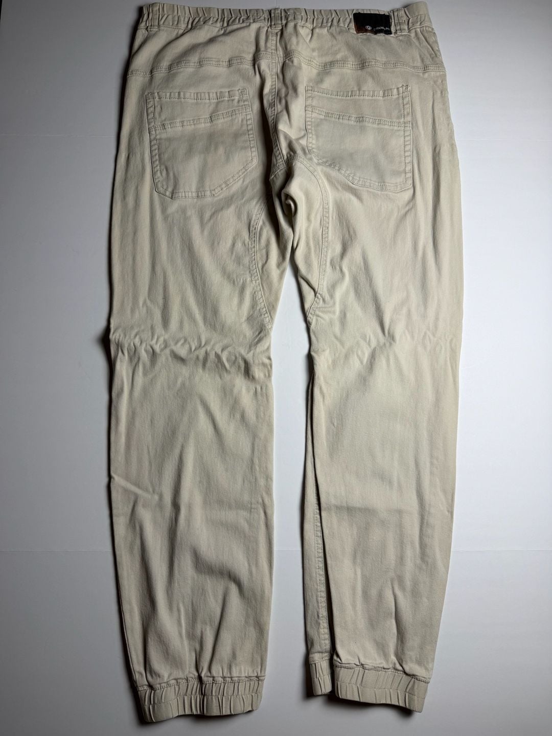 Akademiks Men's Beige Elastic Waist Jogger Pants Size XL 3