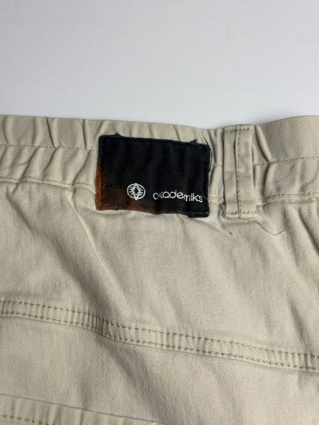 Akademiks Men's Beige Elastic Waist Jogger Pants Size XL 4