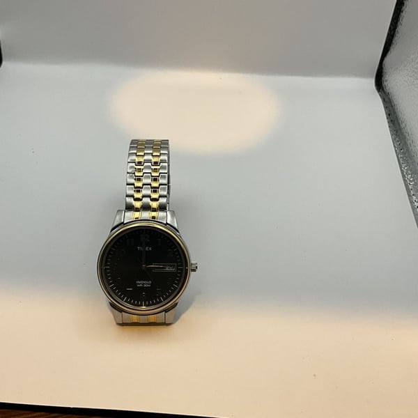 Timex Indiglo Two-Tone Quartz Watch with Day-Date