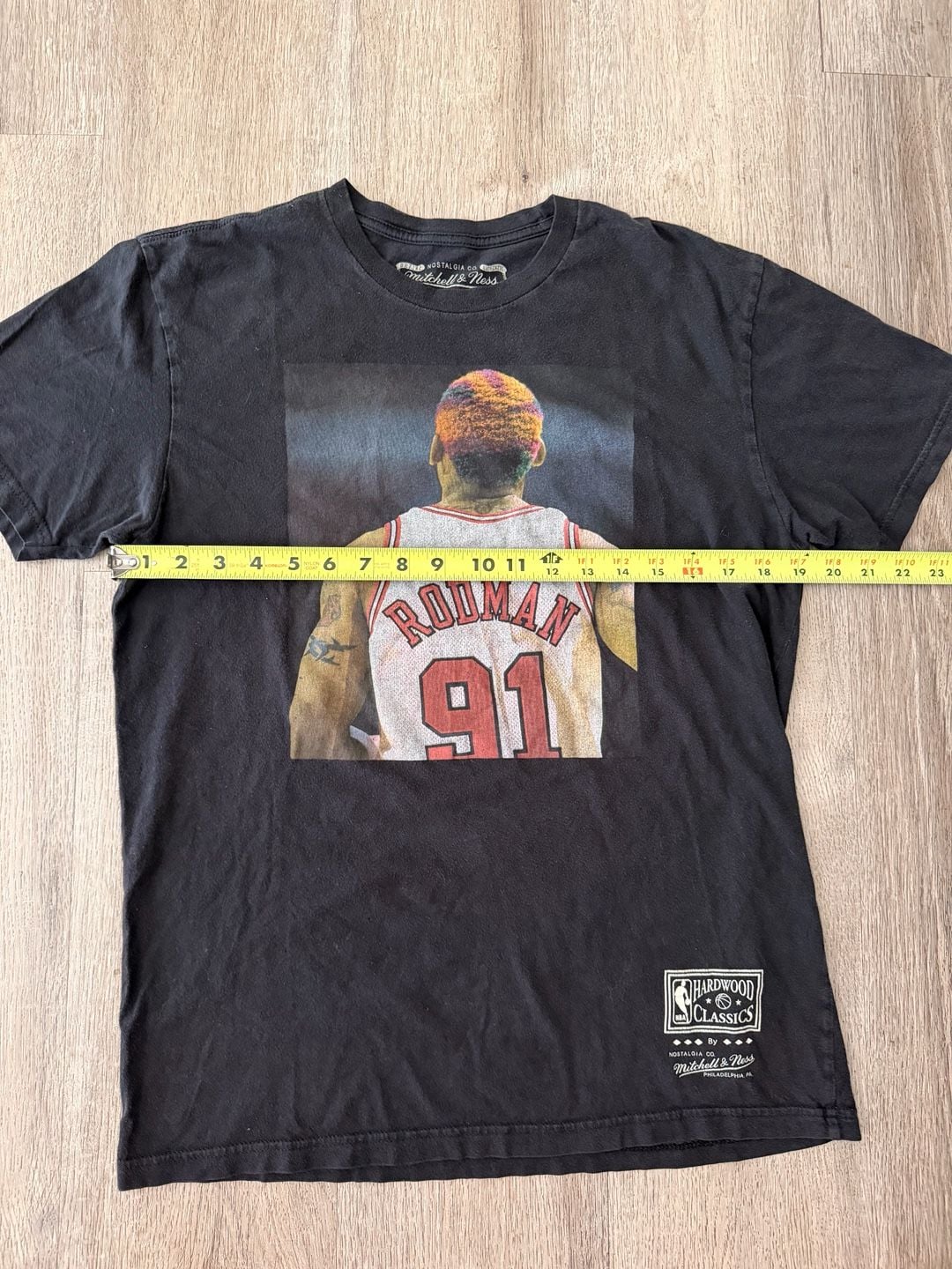 Mitchell & Ness Dennis Rodman Chicago Bulls Hardwood Classics T-Shirt Size M 7