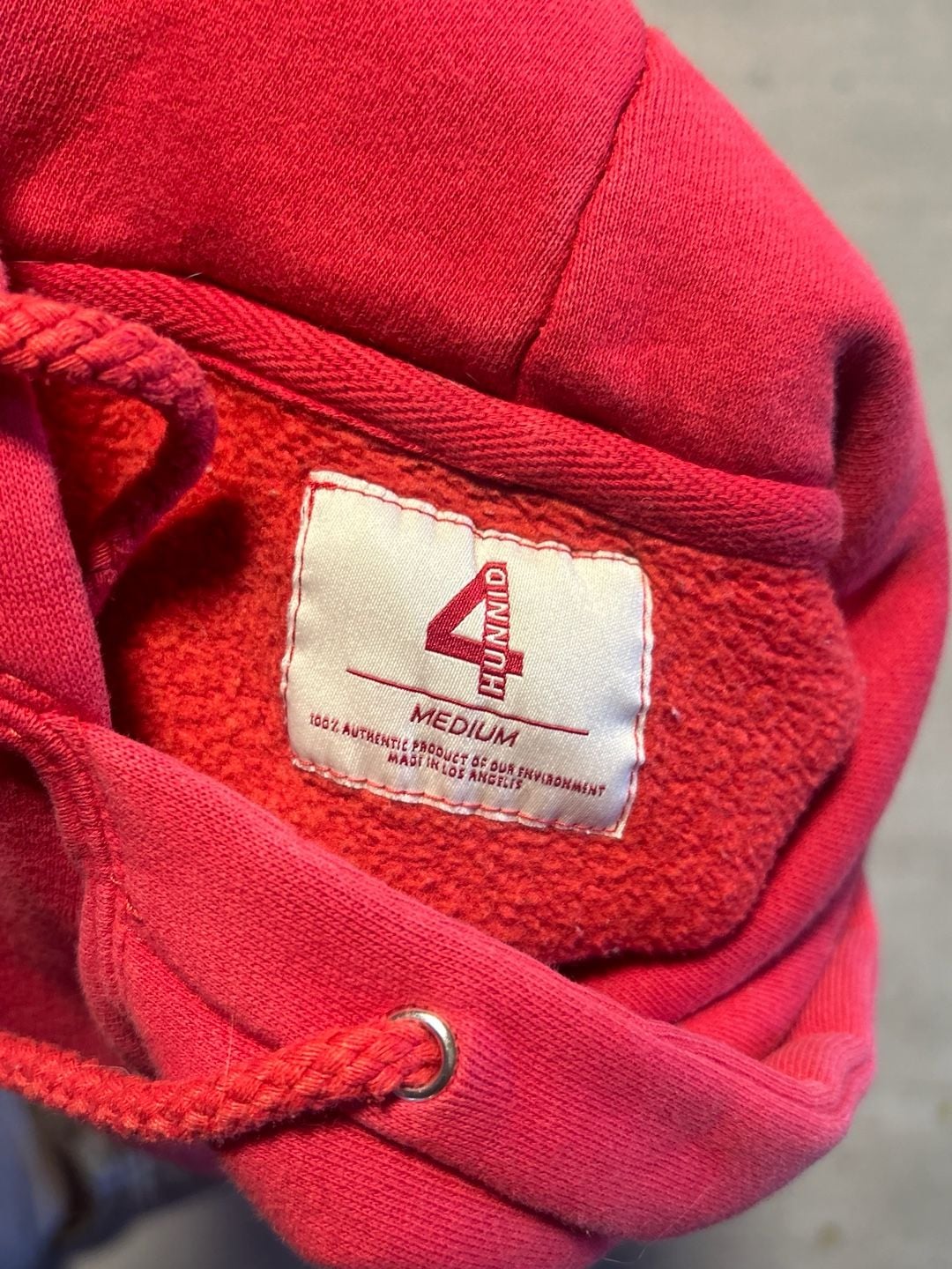 4Hunnid Good Sex No Stress Hoodie Red Size Medium 5
