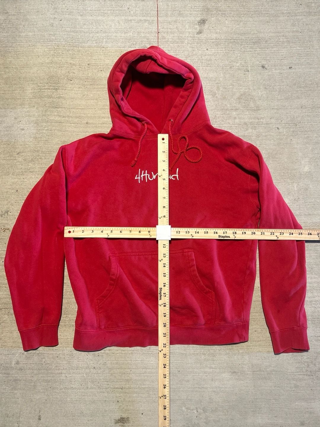 4Hunnid Good Sex No Stress Hoodie Red Size Medium 4