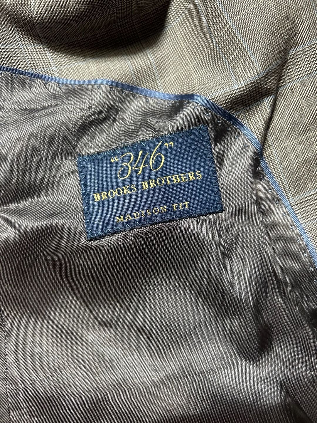 Brooks Brothers 346 Madison Fit Plaid Sport Coat Blazer 10