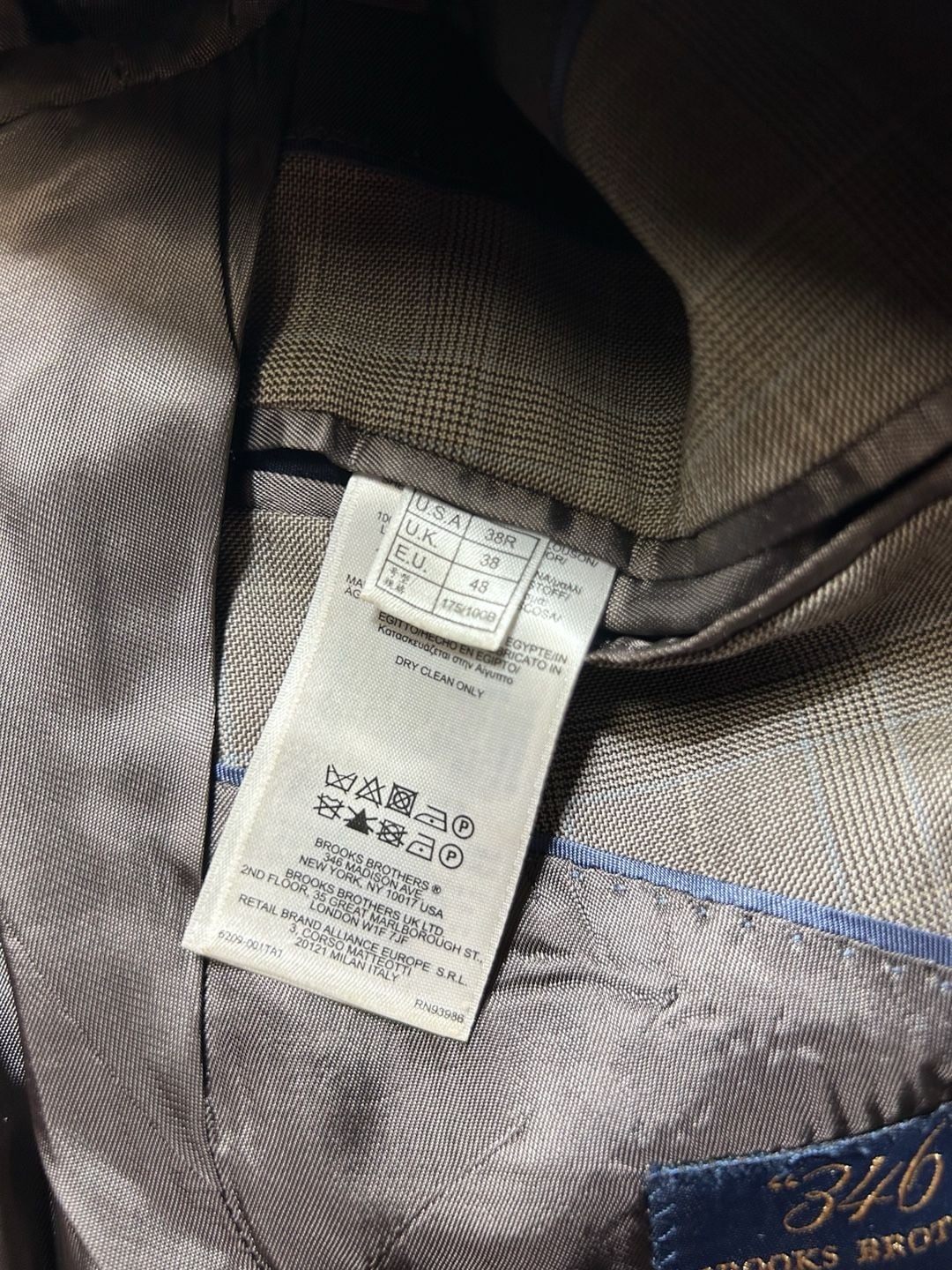 Brooks Brothers 346 Madison Fit Plaid Sport Coat Blazer 11