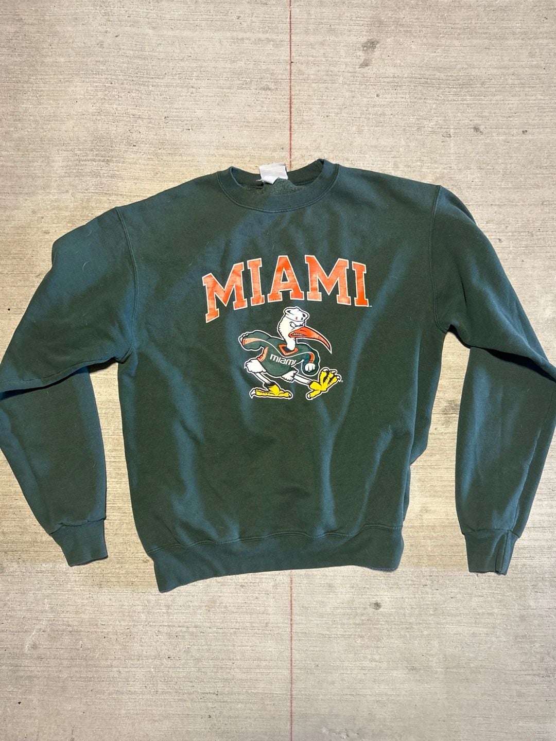 Vintage Champion Eco Authentic Miami Hurricanes Sweatshirt Size M 2