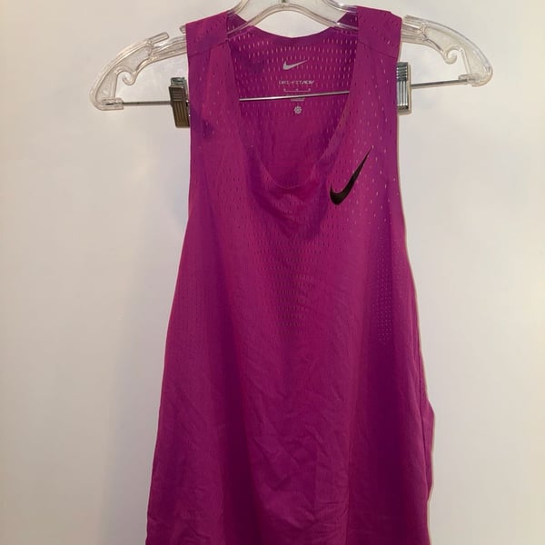 Nike Dri-FIT ADV Running Singlet Tank Top Purple Size M
