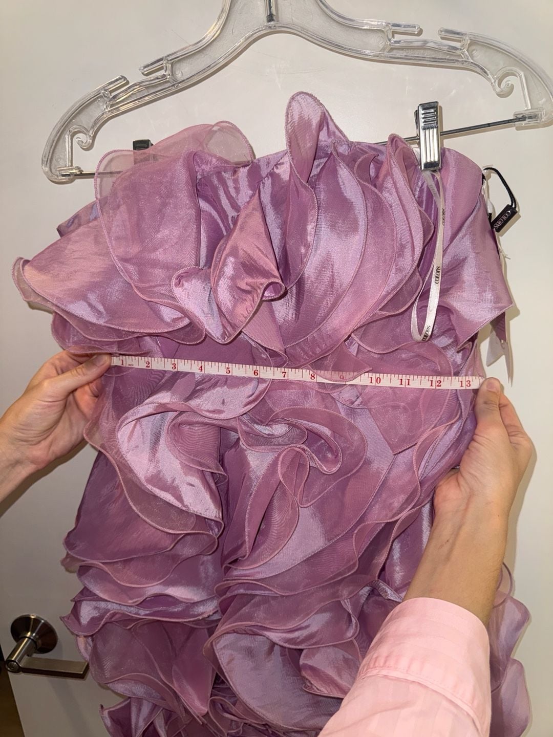 Colors Dress Style 0483 Strapless Ruffle Mini Dress Size 4 7