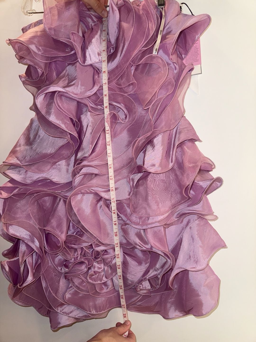 Colors Dress Style 0483 Strapless Ruffle Mini Dress Size 4 9