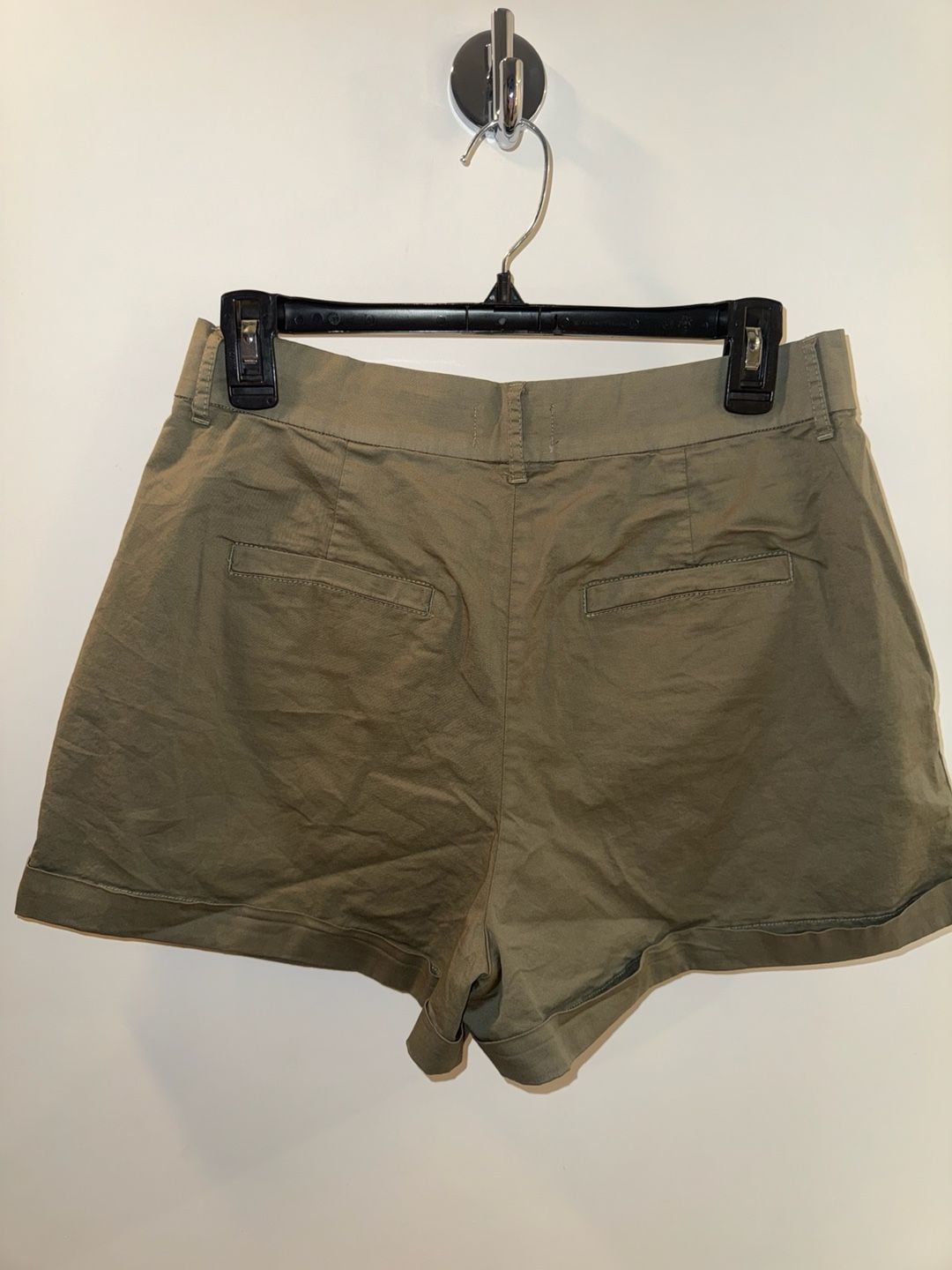 Pistola Olive Green Pleated Shorts Size 27 2