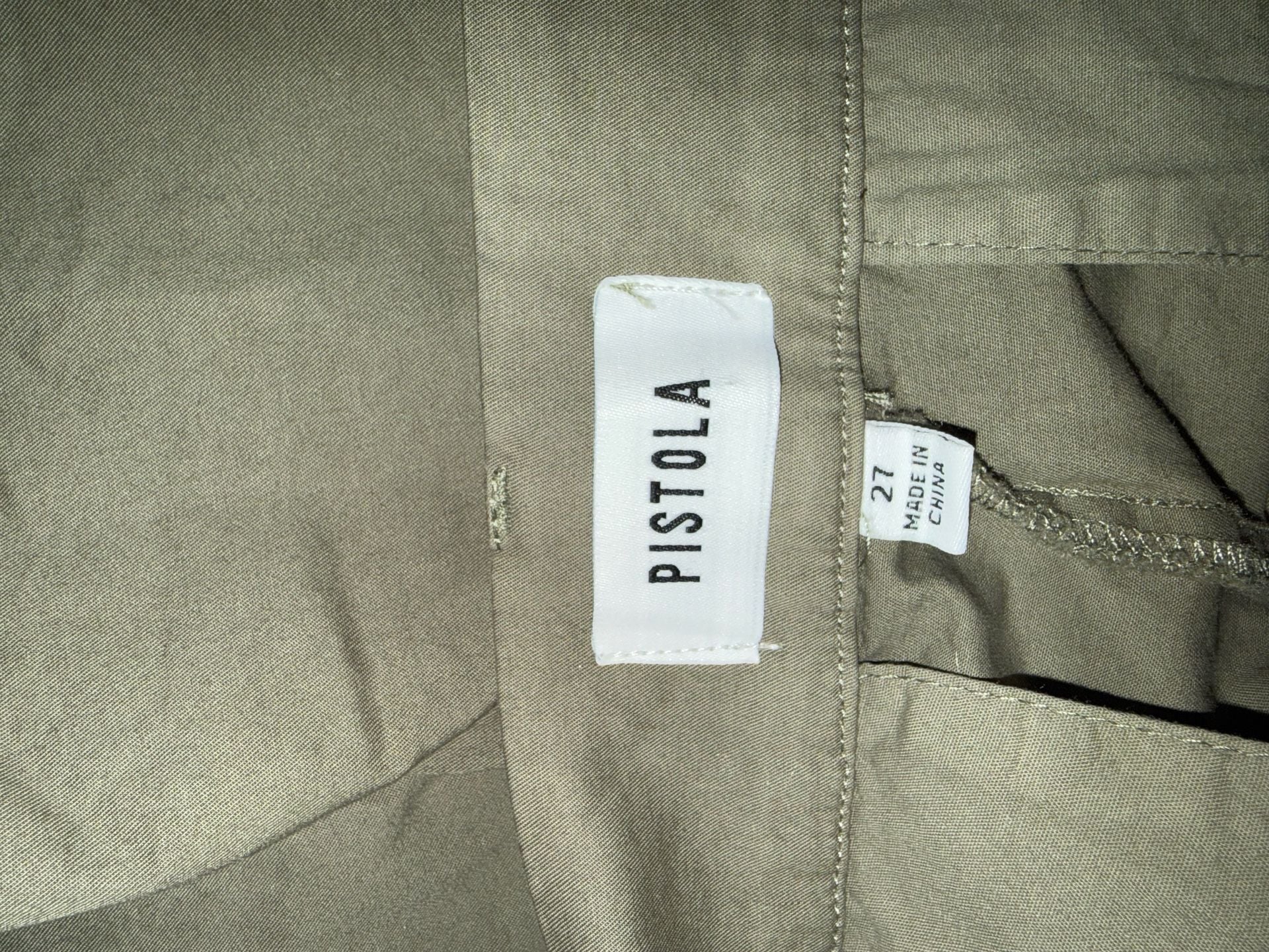 Pistola Olive Green Pleated Shorts Size 27 3