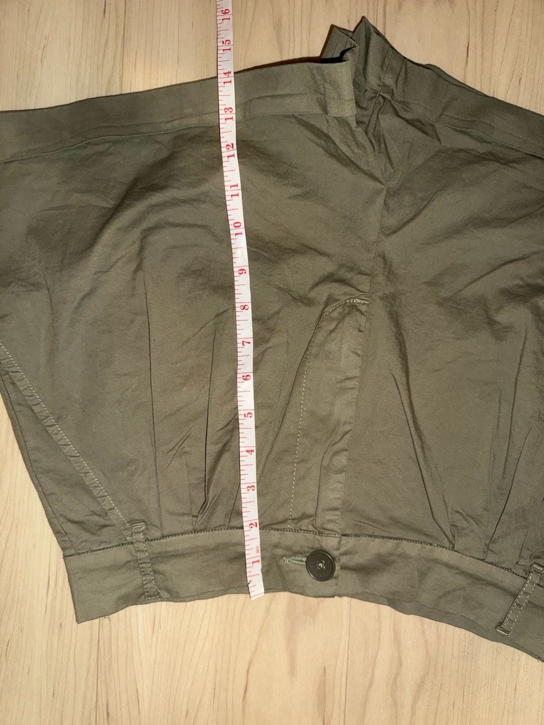 Pistola Olive Green Pleated Shorts Size 27 6