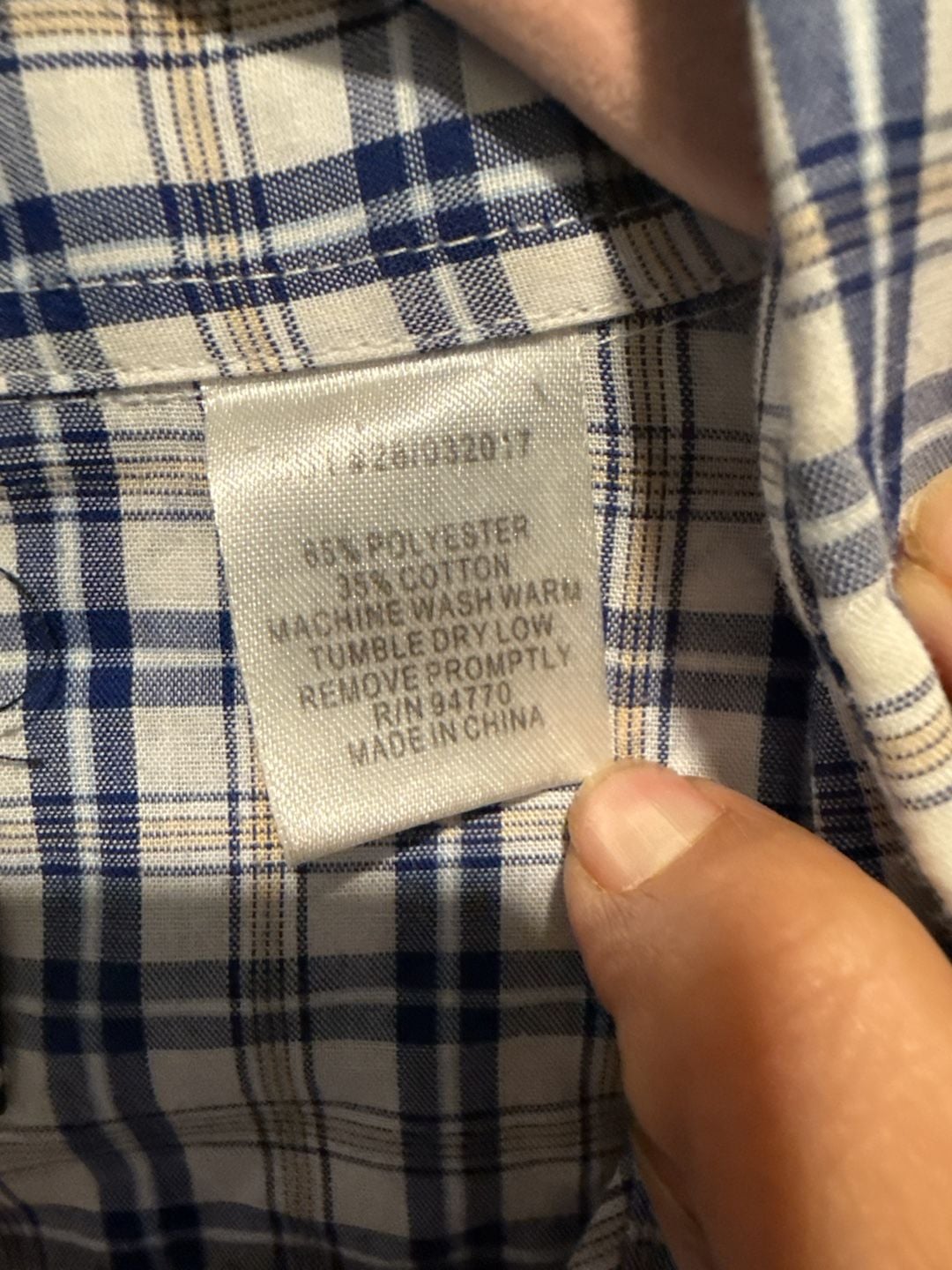 White Horse Western Plaid Long Sleeve Shirt XXL 4