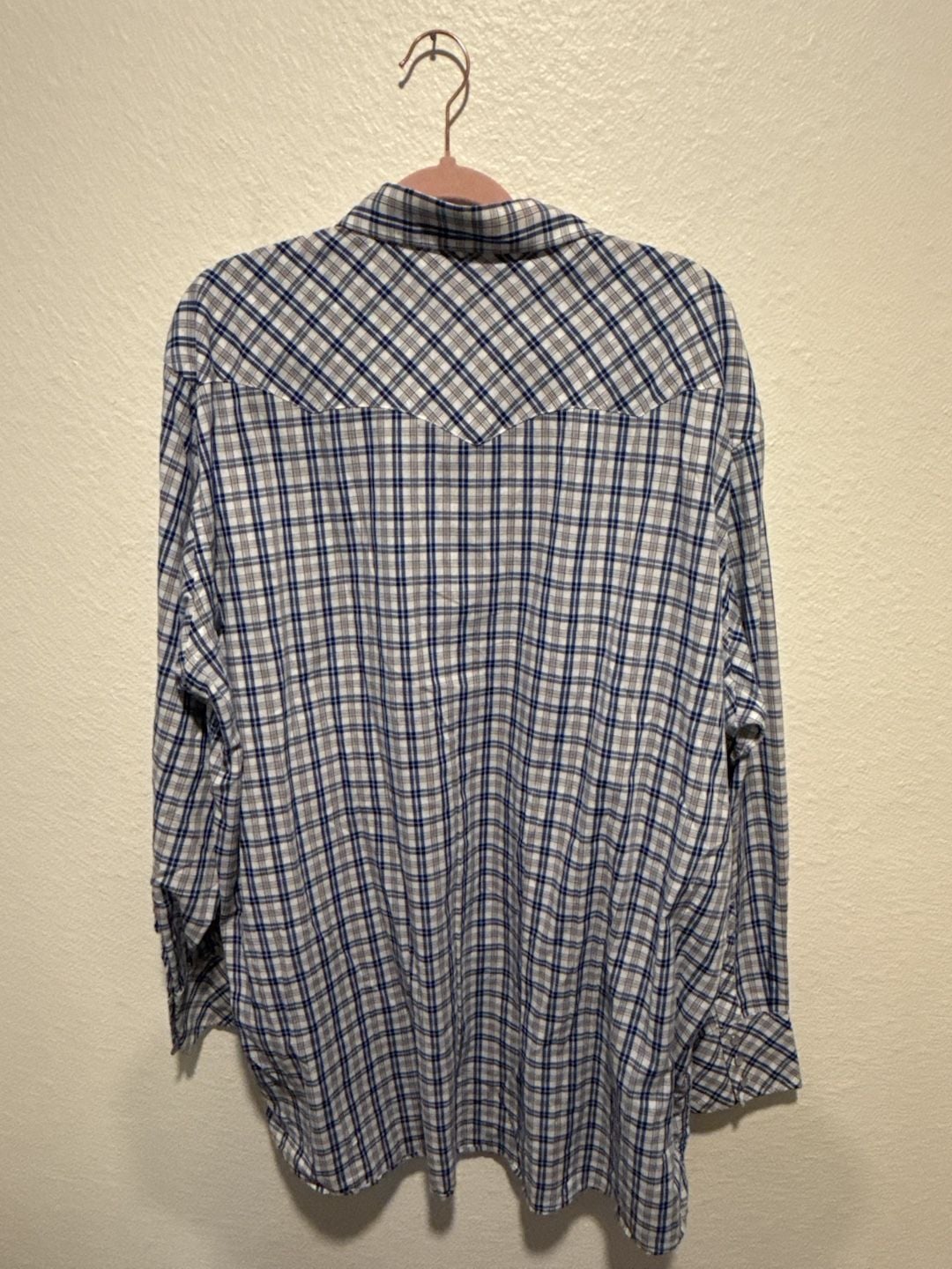 White Horse Western Plaid Long Sleeve Shirt XXL 5