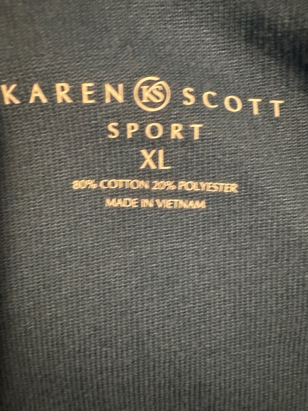 Karen Scott Sport Women's XL Floral Velour Full Zip Track Jacket 4