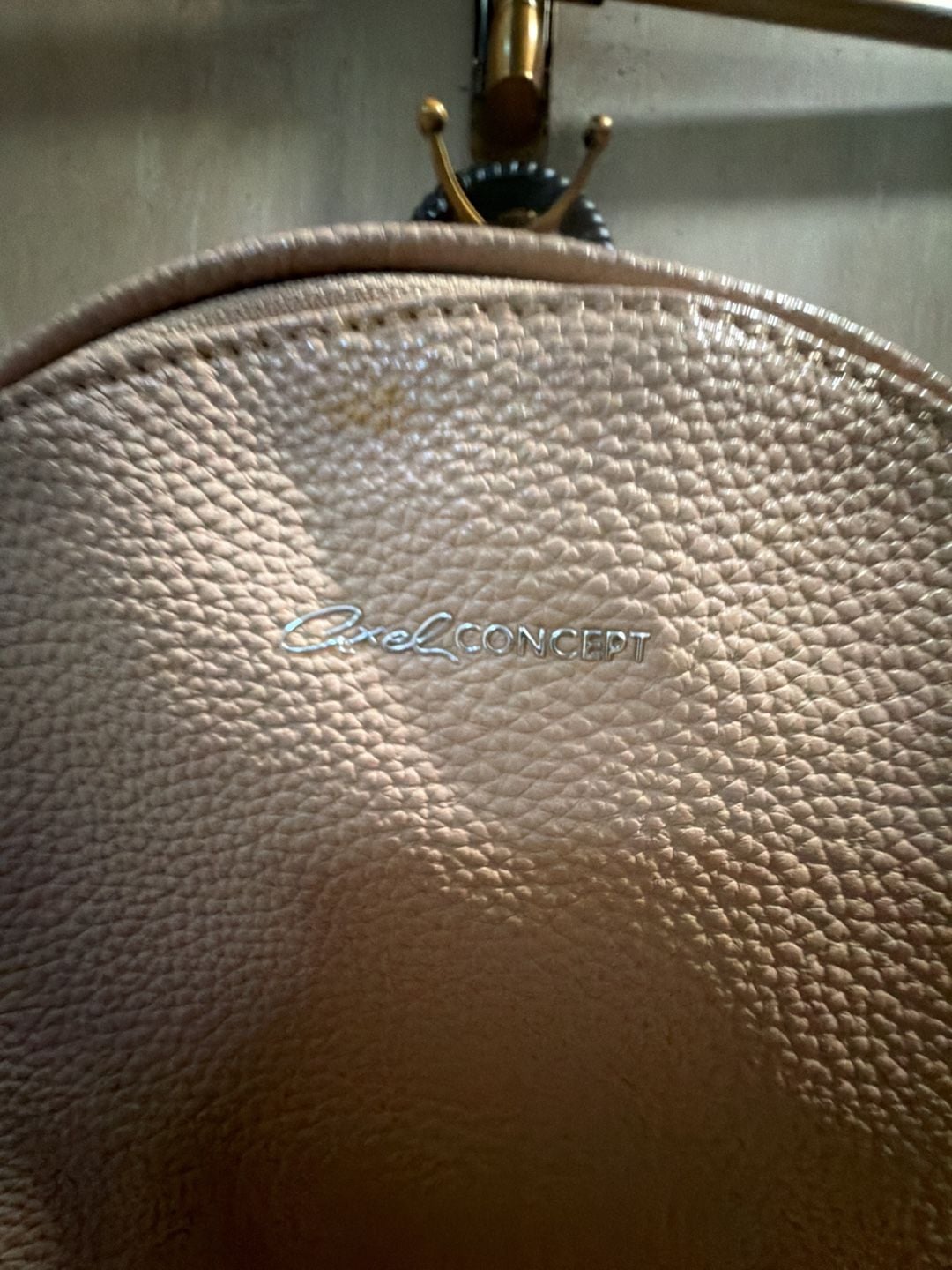 Axel Concept Faux Leather Mini Backpack in Blush Pink 3