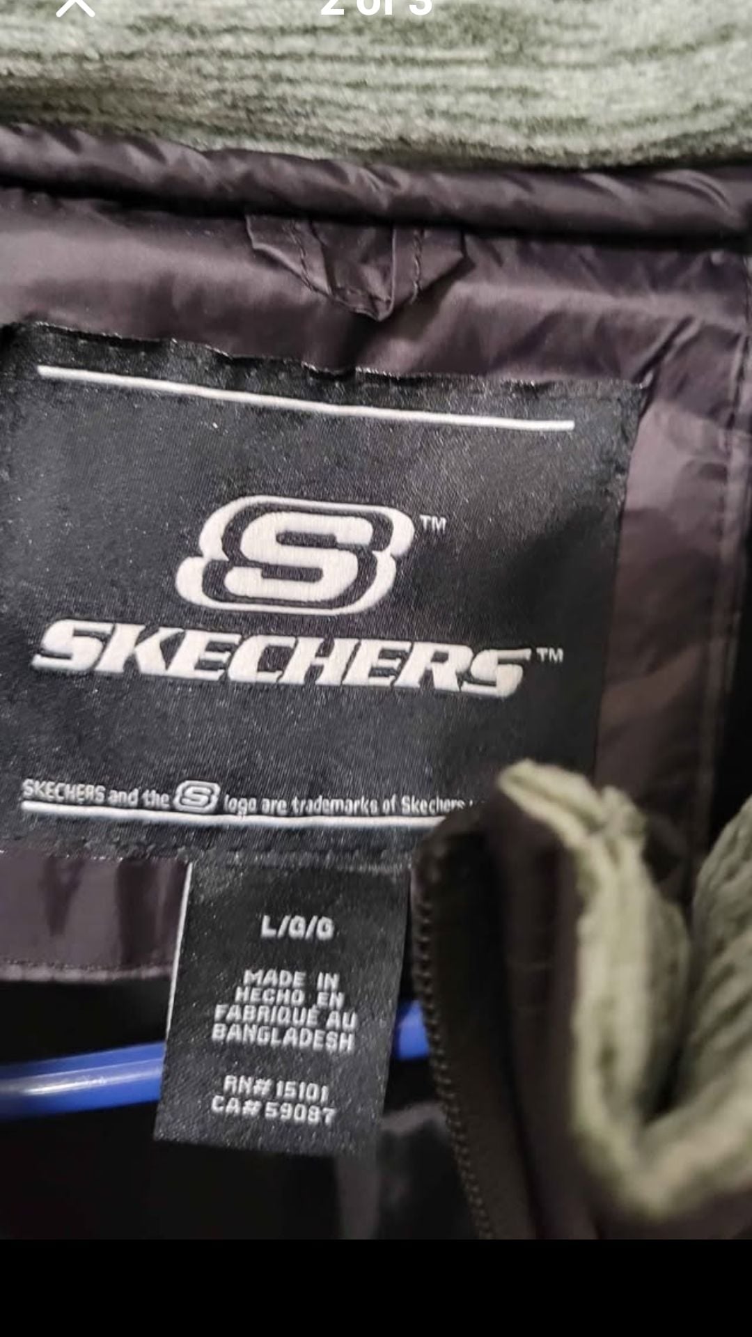 Skechers Men's Hybrid Quilted Full Zip Jacket Size Large 4