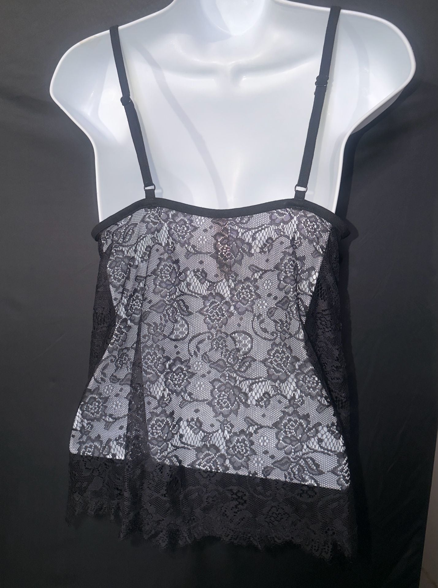 Adore Me Black Lace Camisole Size M 2