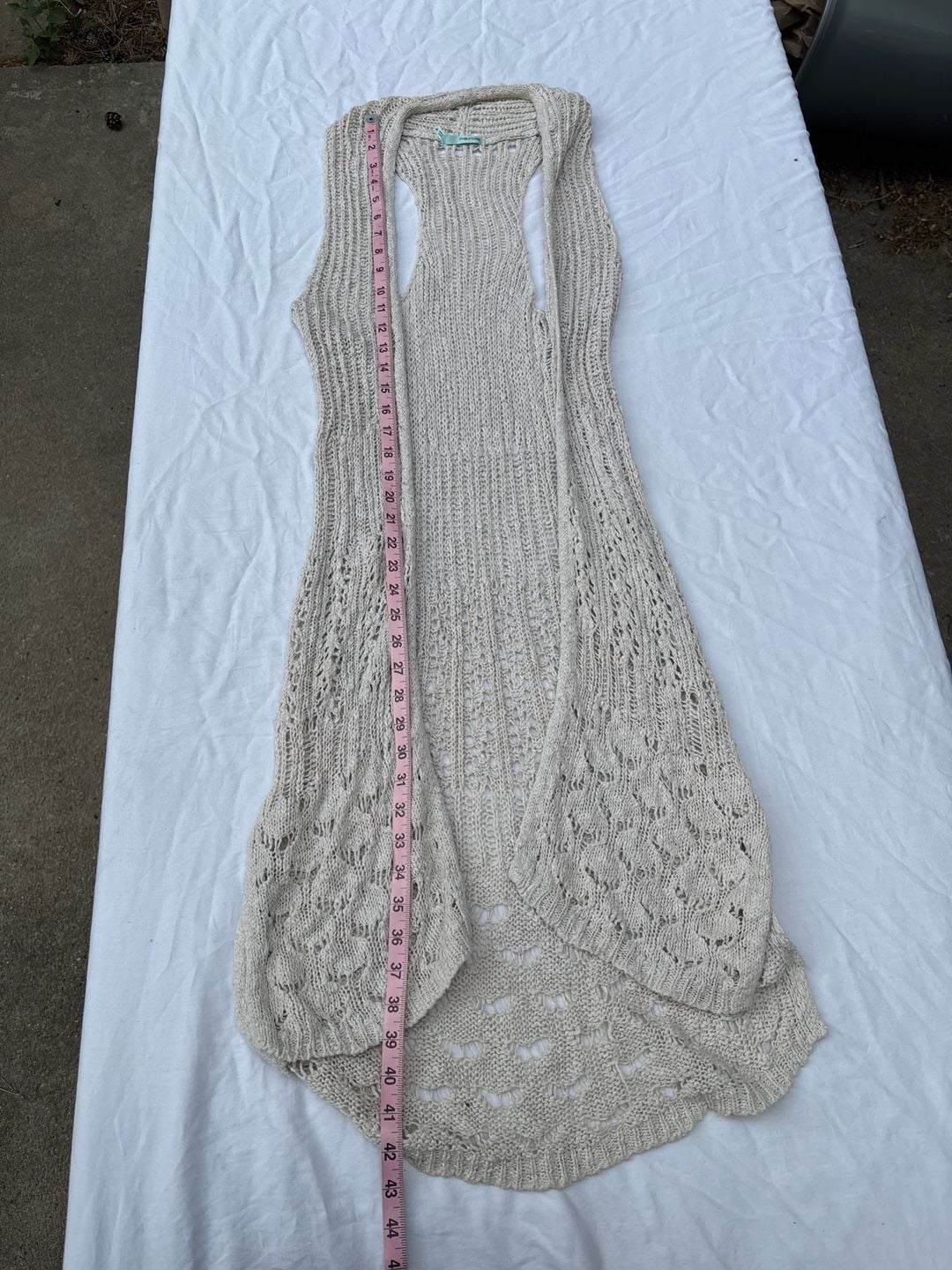 Maurices Sleeveless Open Front Knit Duster Vest 7