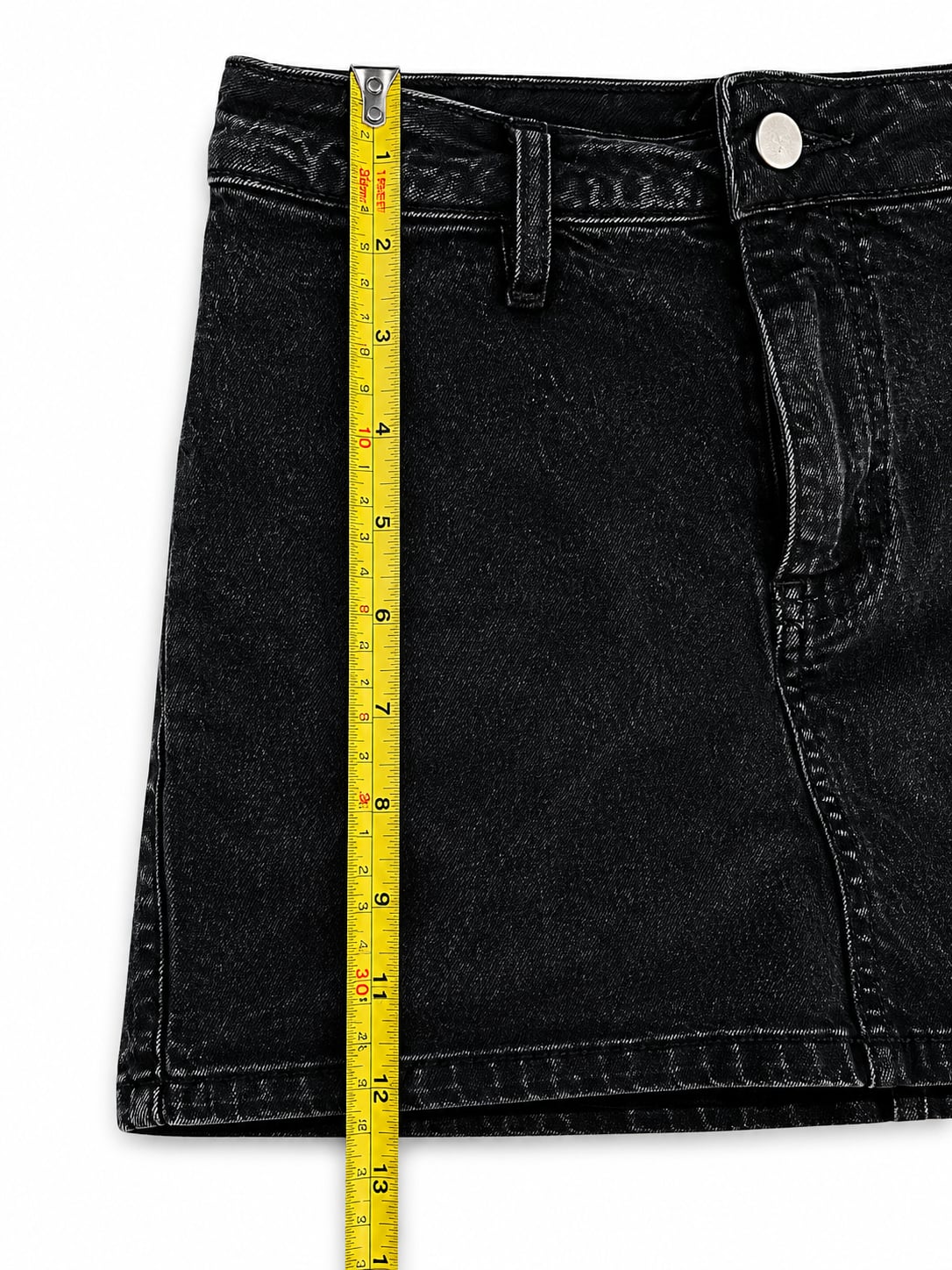 Always Cool Ruched Denim Mini Skort 7