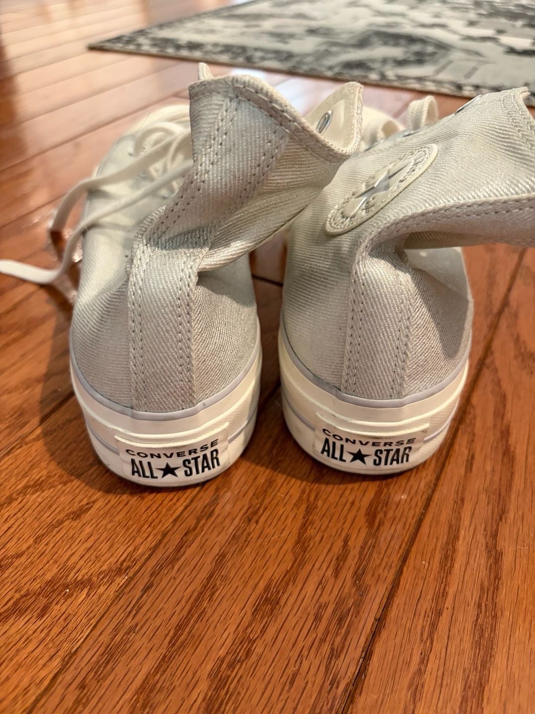 Converse Chuck Taylor All Star Platform High Top Silver Women's Size 8.5 5