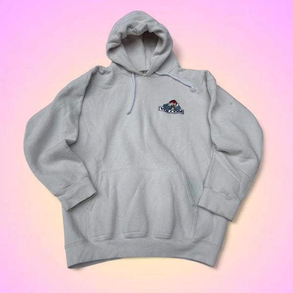 Vintage Volcom Embroidered Logo Hoodie 