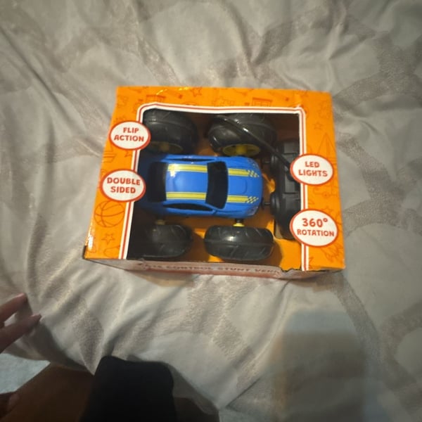 Toy Box Remote Control Stunt Vehicle Blue