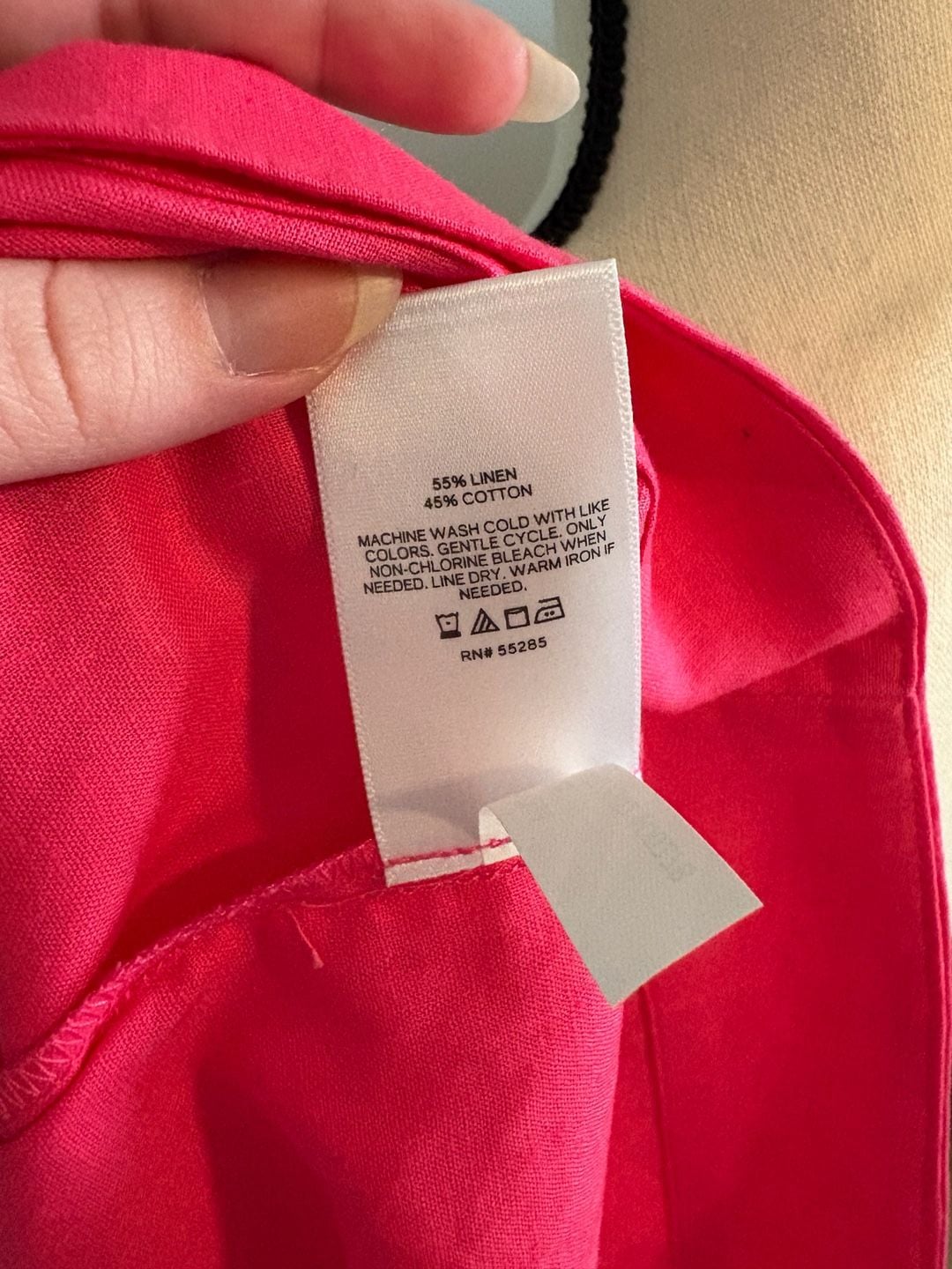 Express Sleeveless Linen Blend Cropped Tank Top Pink Size L 7