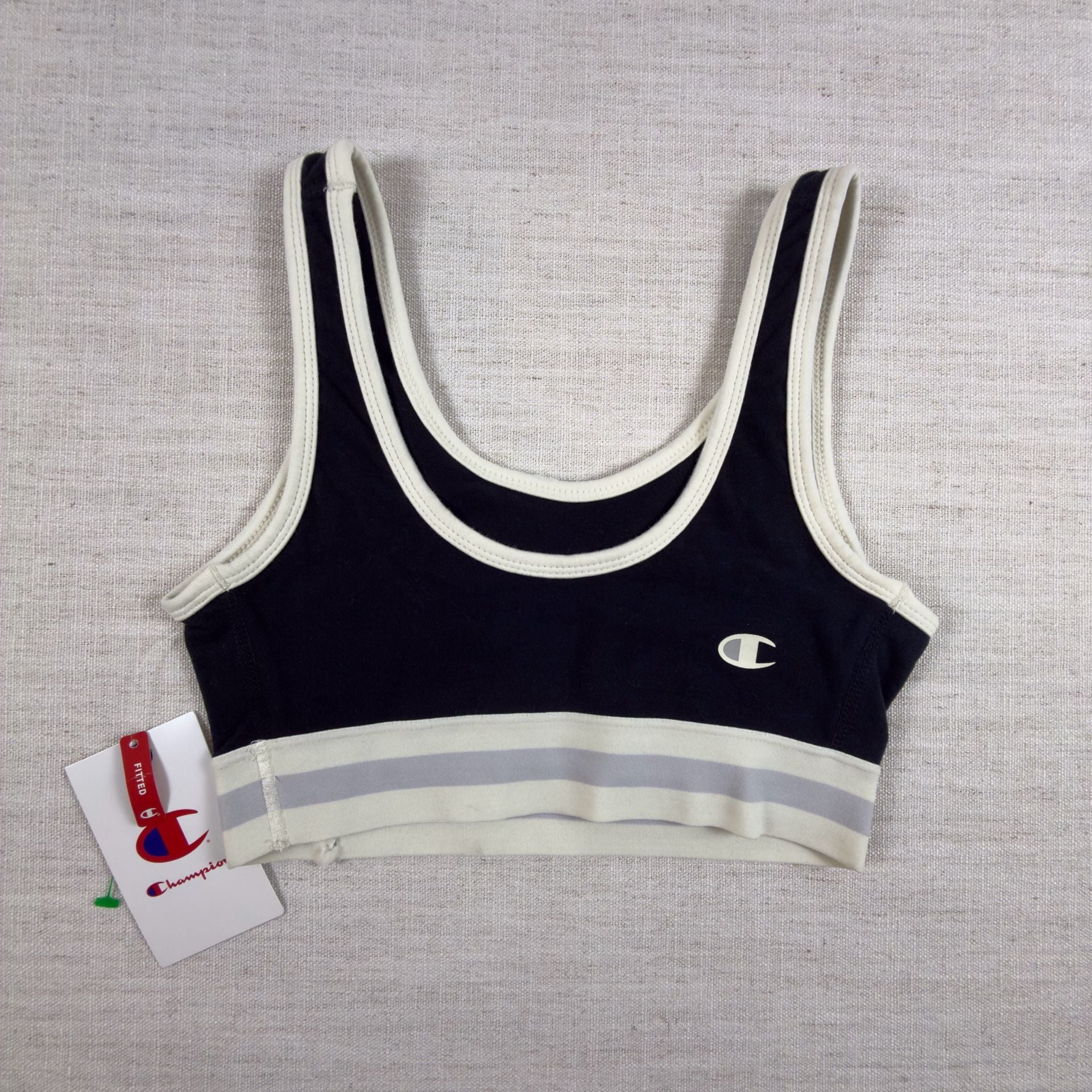 Champion Pull-over Cotton Bra Top Black NWT. As is. 1