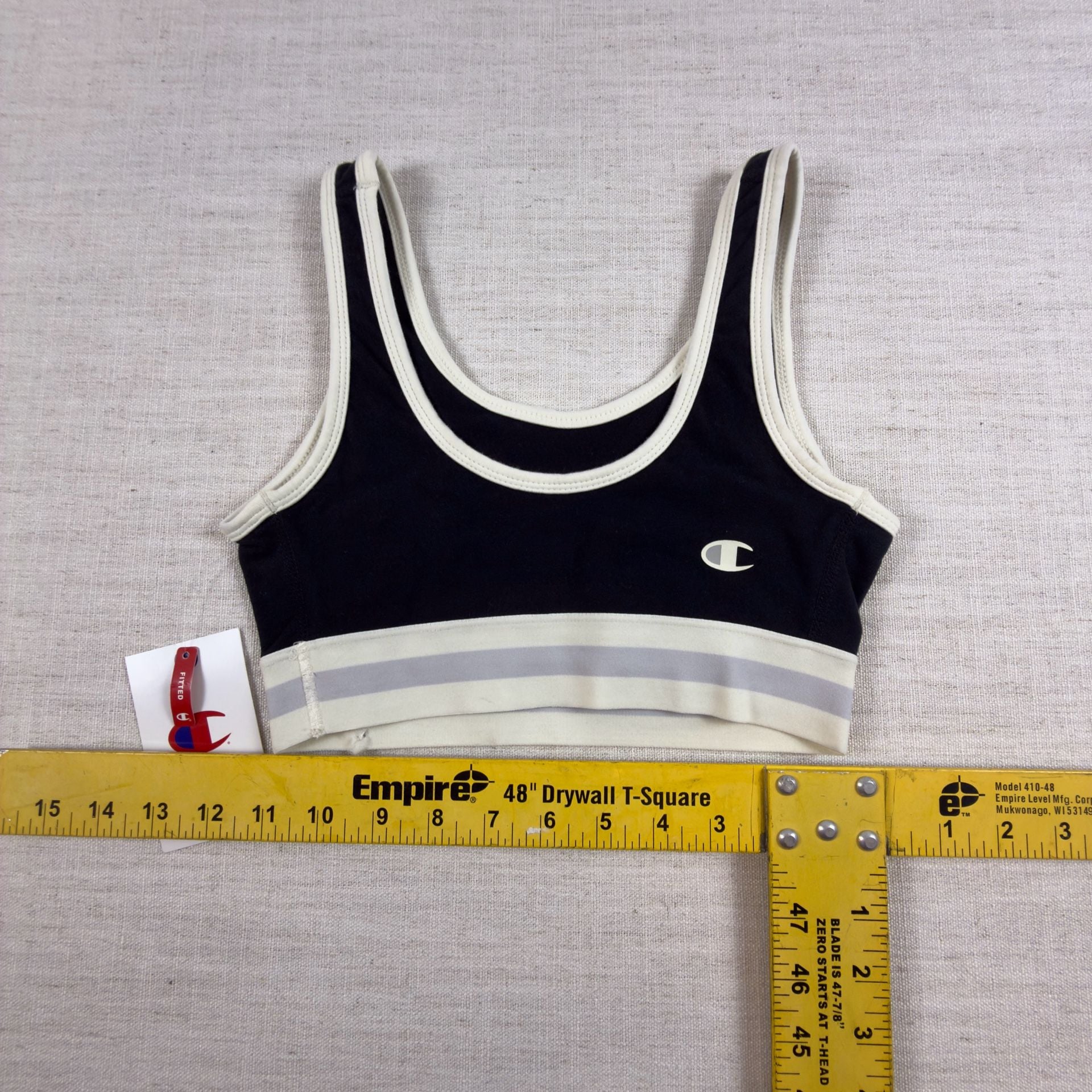 Champion Pull-over Cotton Bra Top Black NWT. As is. 4
