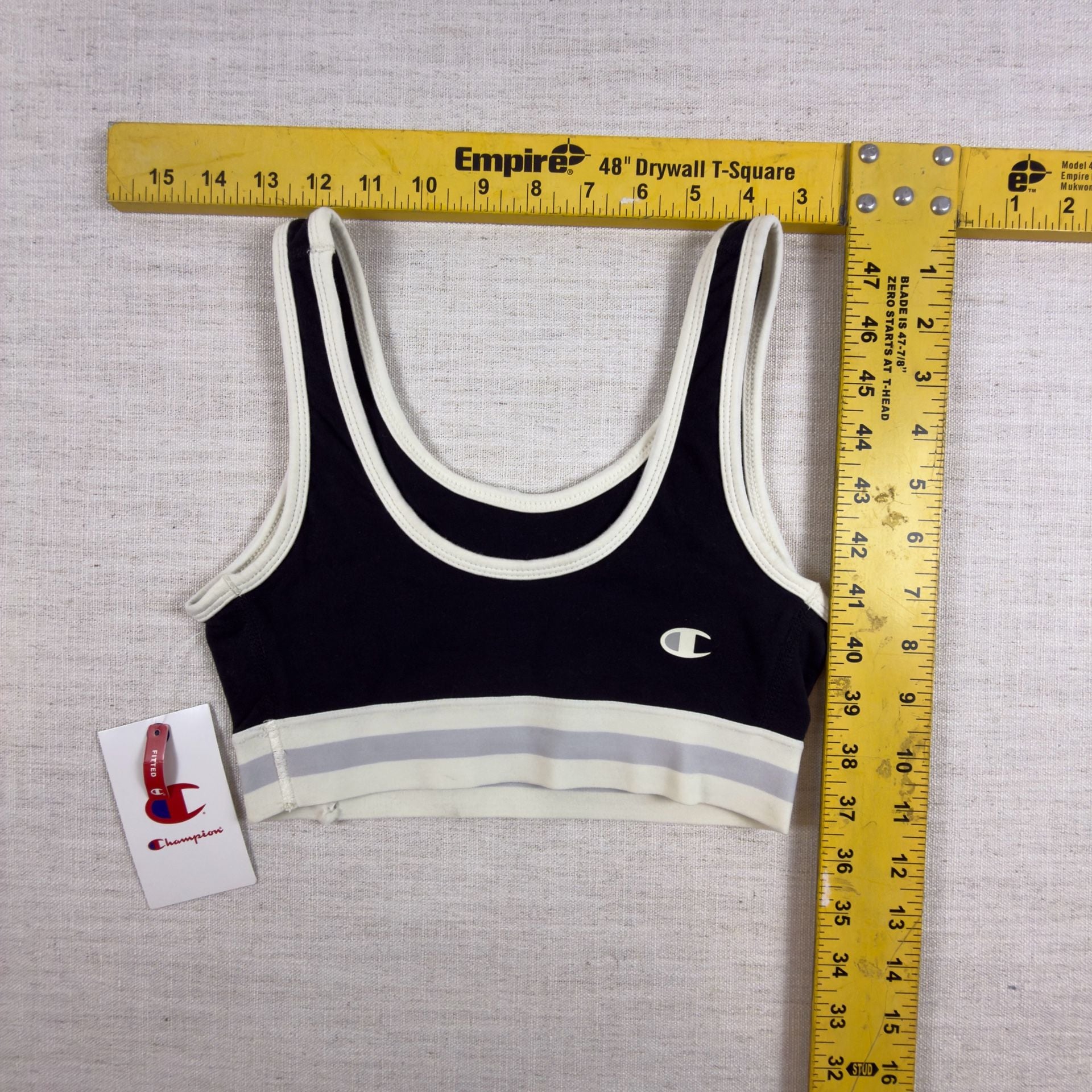 Champion Pull-over Cotton Bra Top Black NWT. As is. 5
