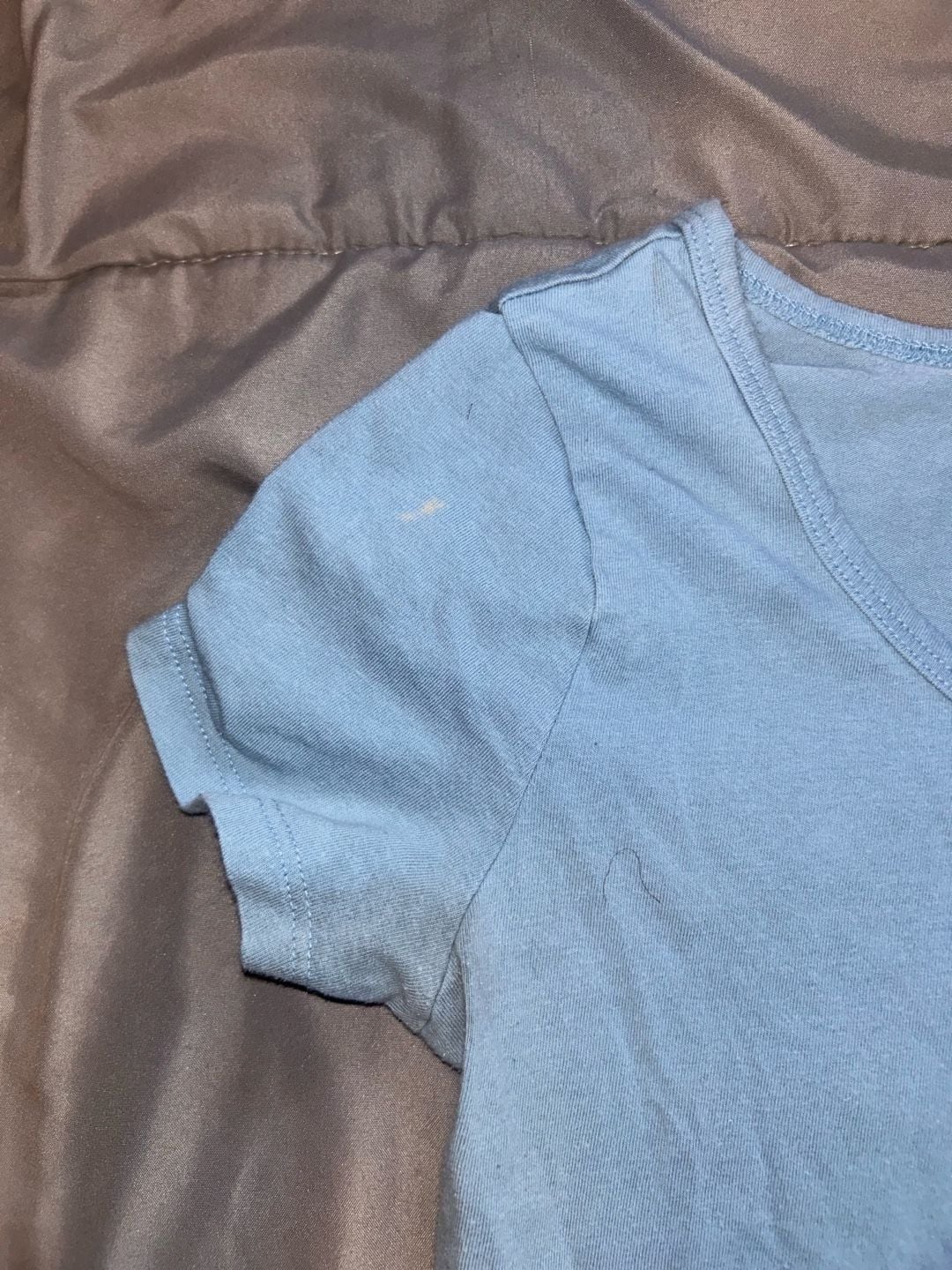 So Short Sleeve Bodysuit Light Blue Size S 3