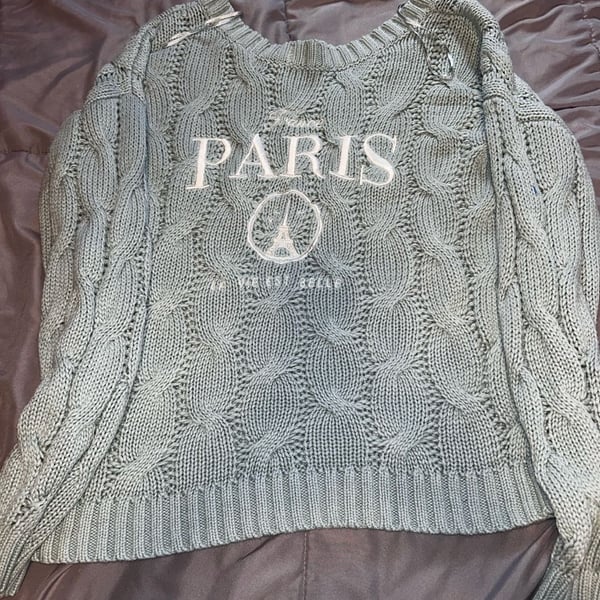 Aeropostale Paris Cable Knit Sweater Size M