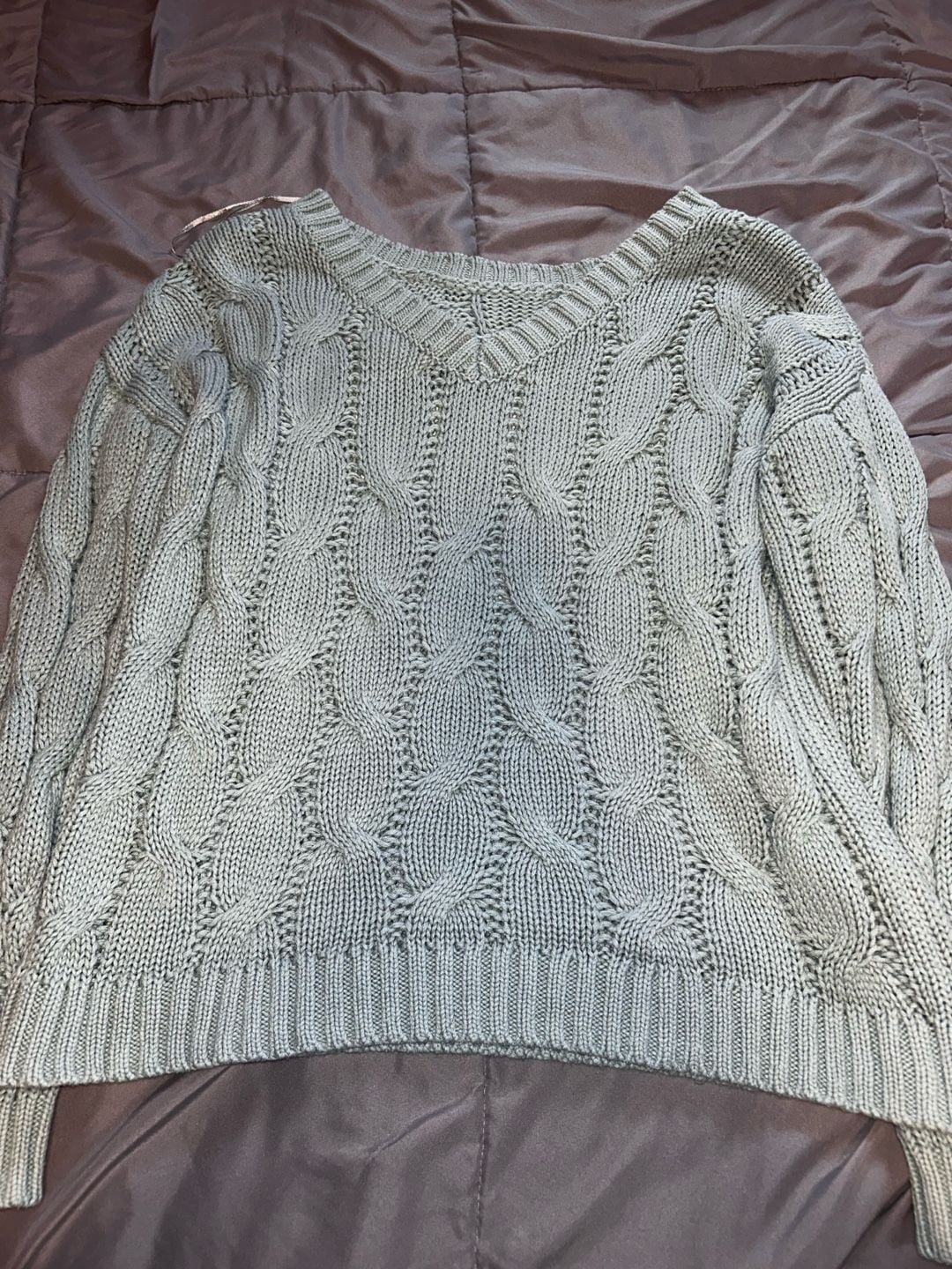 Aeropostale Paris Cable Knit Sweater Size M 4