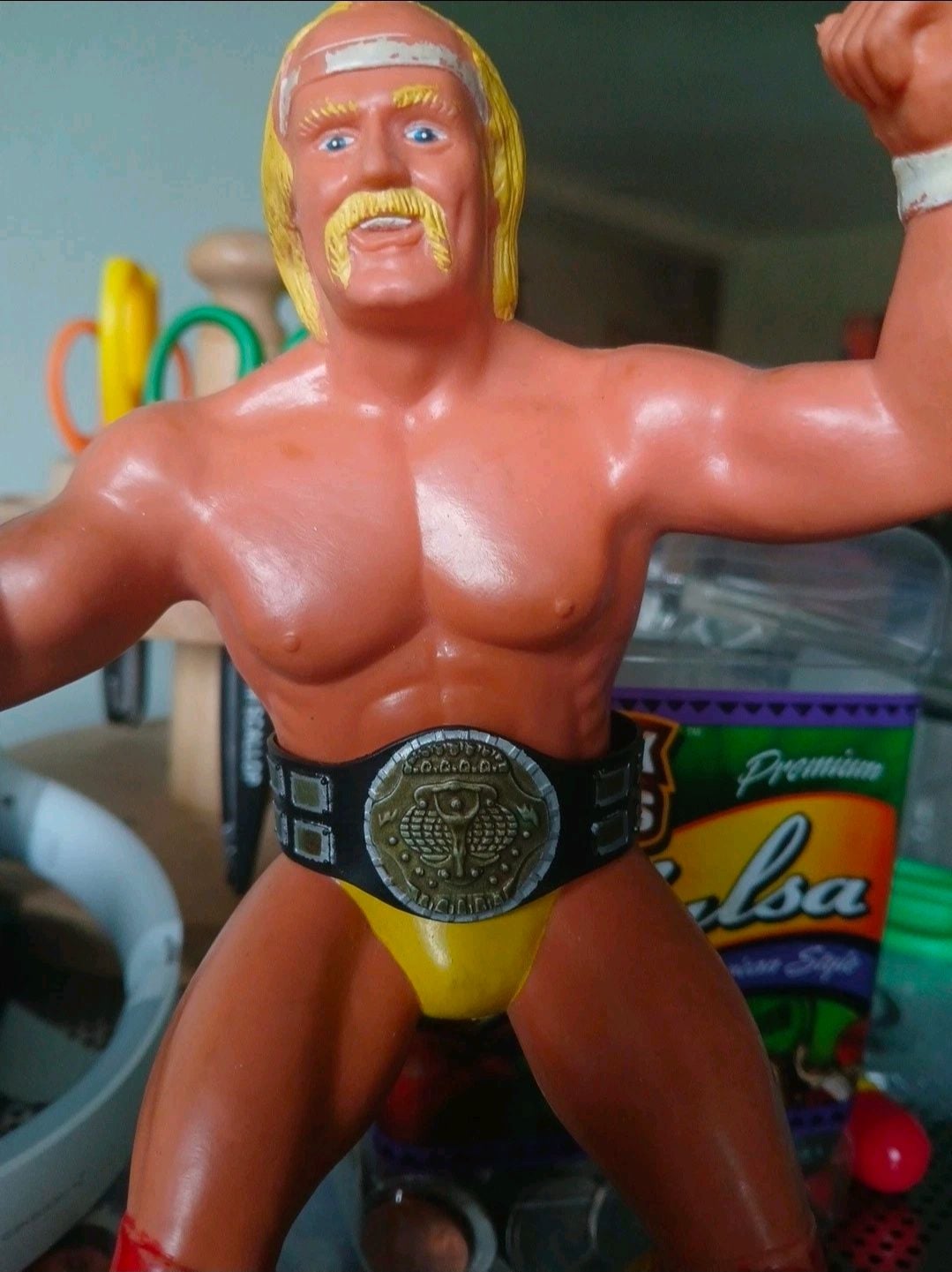 Vintage 1980s LJN WWF Hulk Hogan Wrestling Figure 6