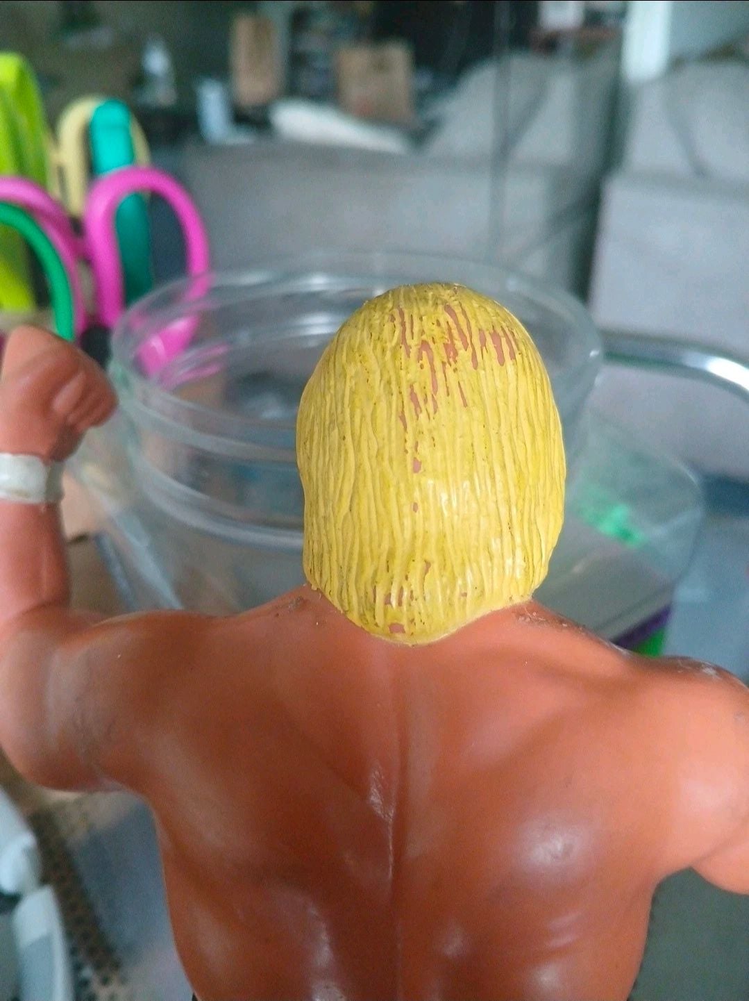 Vintage 1980s LJN WWF Hulk Hogan Wrestling Figure 9