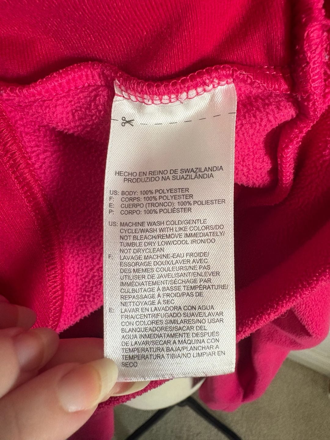 Reebok Women's Pink Fleece Quarter Zip Pullover Size Large 9