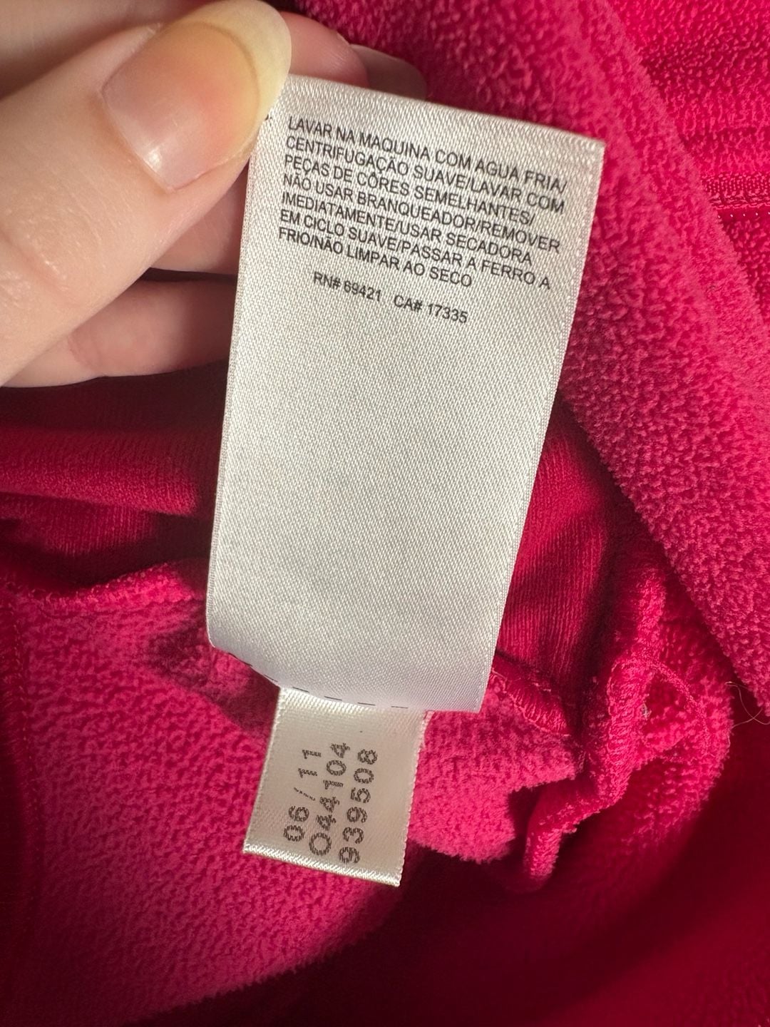 Reebok Women's Pink Fleece Quarter Zip Pullover Size Large 10