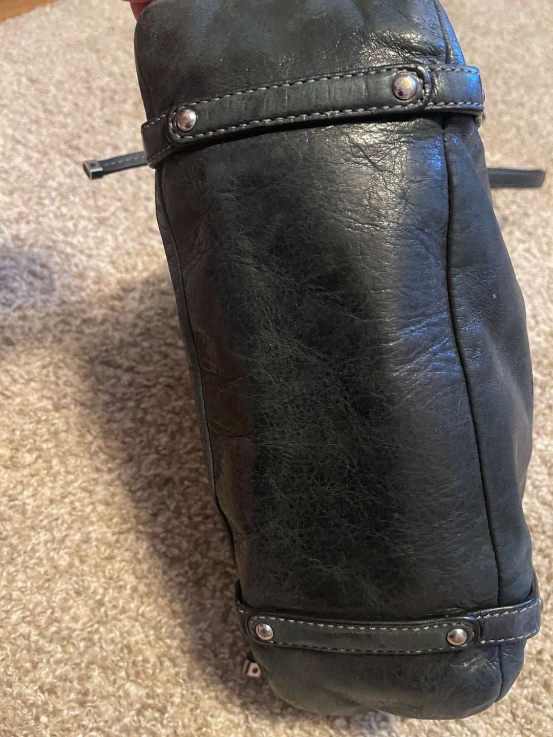 COACH Audrey Perforated Logo Large Black Leather 4
