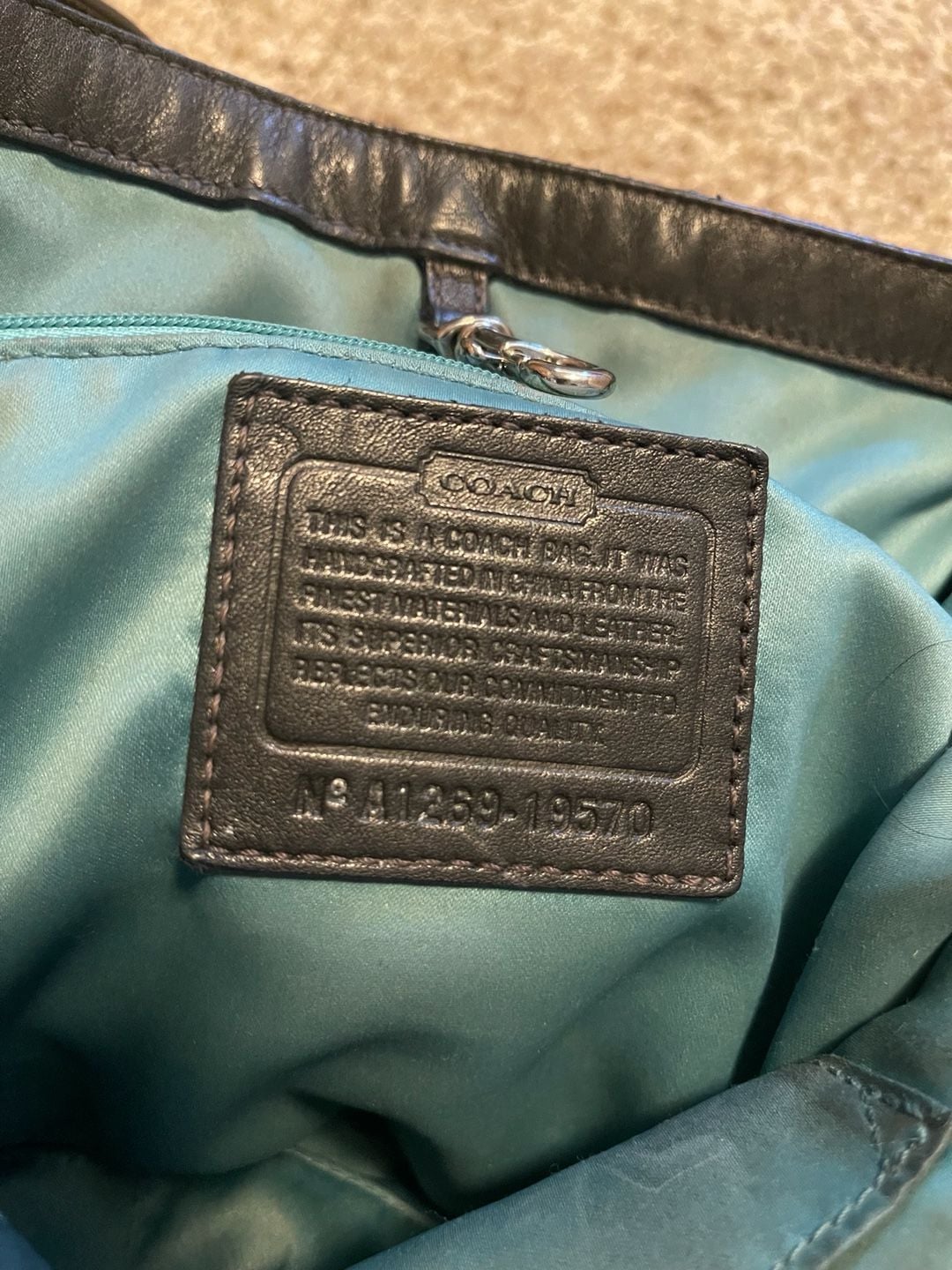 COACH Audrey Perforated Logo Large Black Leather 10