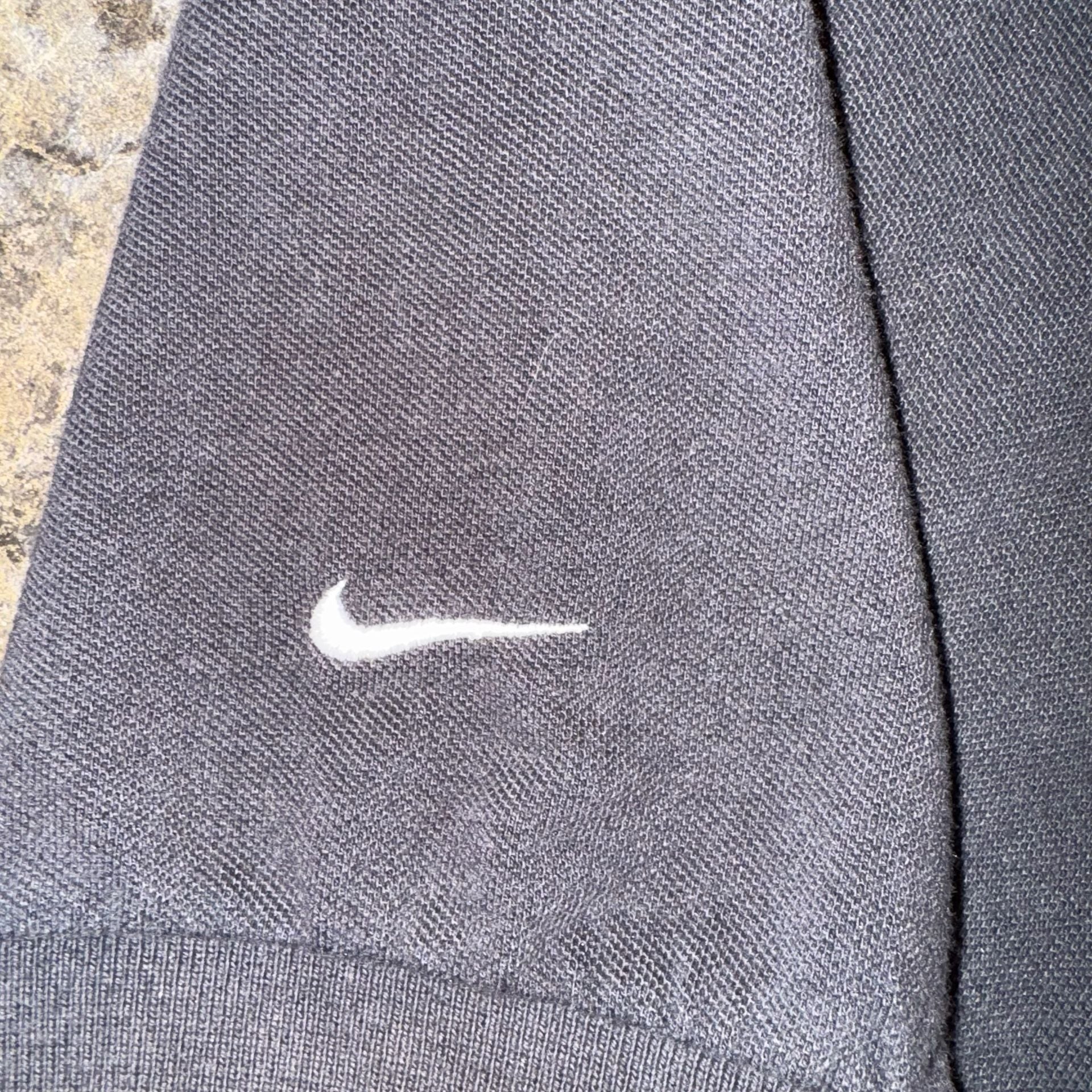 1990s Vintage Nike Polo Shirt Black Size M 5