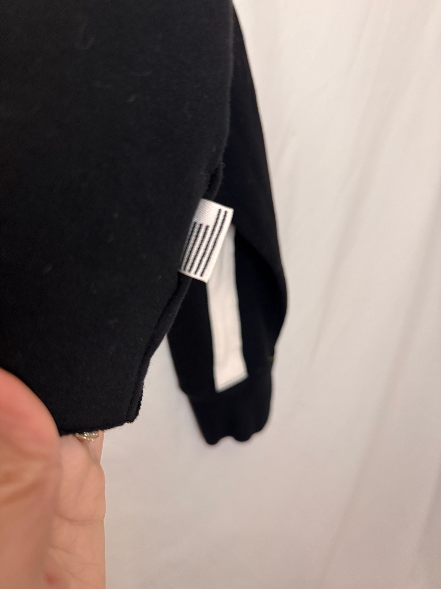 Good American Size 3 Black and White Striped Cropped Sweatshirt 3