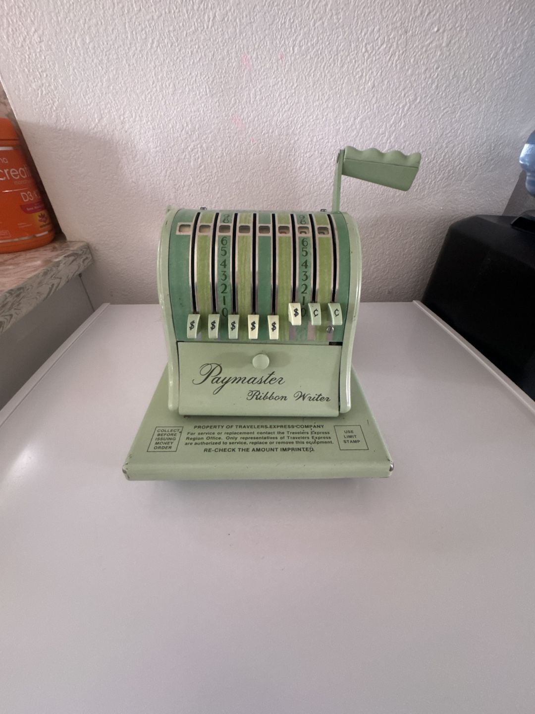 Vintage Paymaster Ribbon Writer Check Protector Machine 5