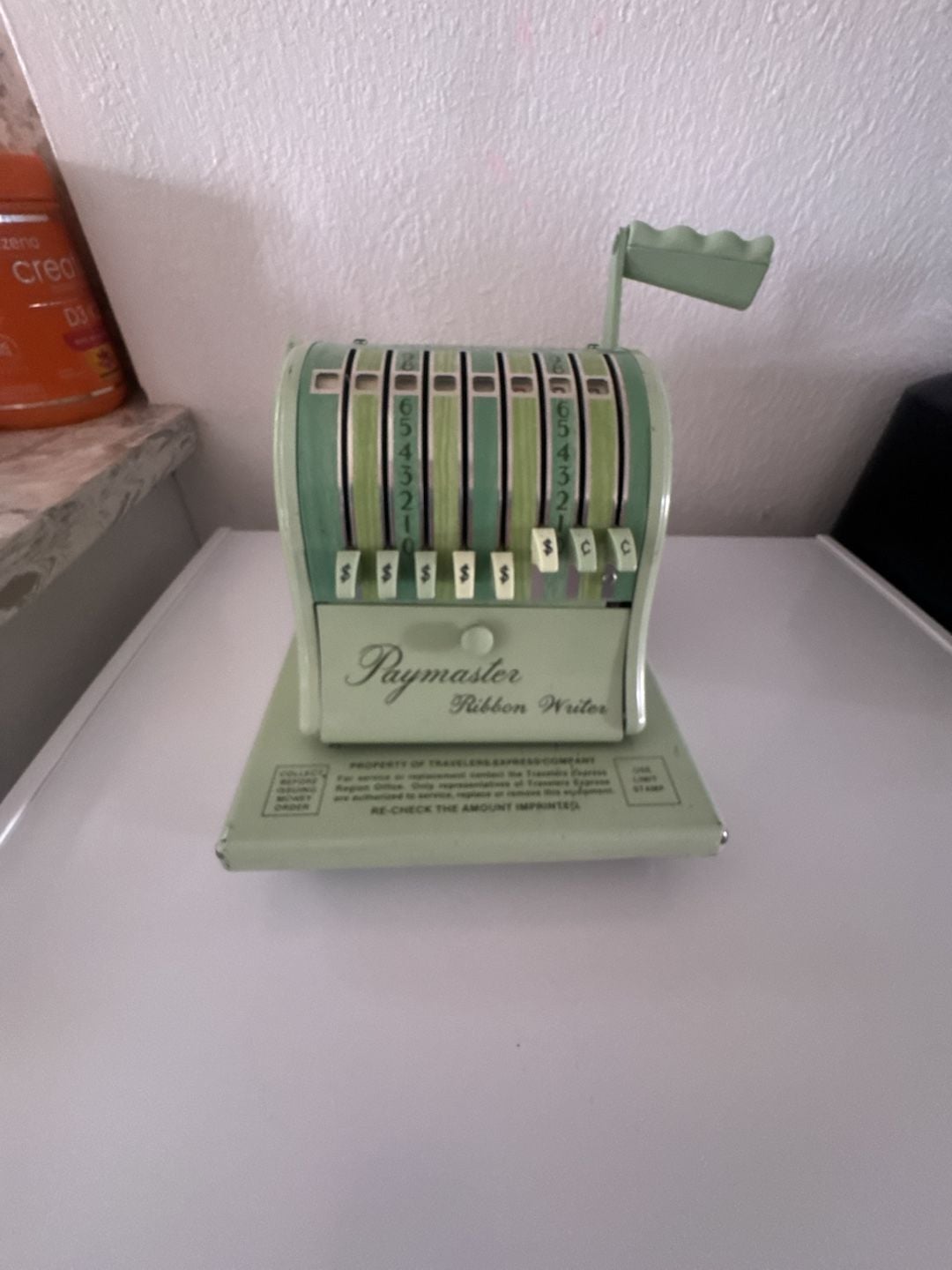Vintage Paymaster Ribbon Writer Check Protector Machine 6