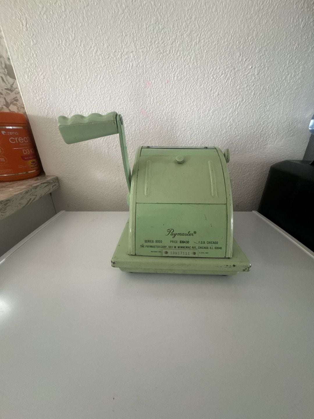 Vintage Paymaster Ribbon Writer Check Protector Machine 12