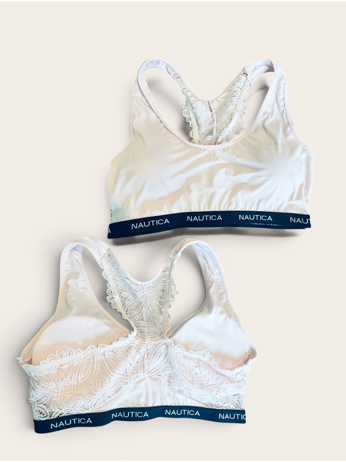 Nautica Women's Lace Racerback Bralette Set 1