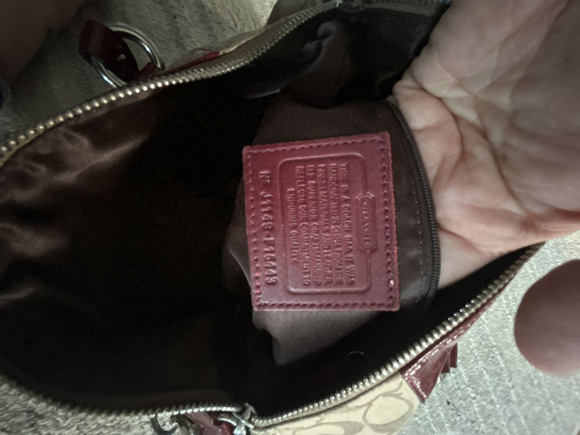 Coach Signature C Satchel Bag F16443 10